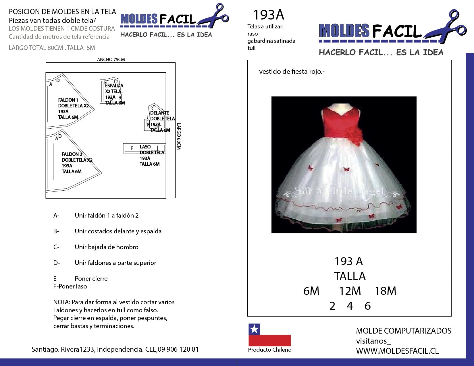 Vestido de fiesta rojo