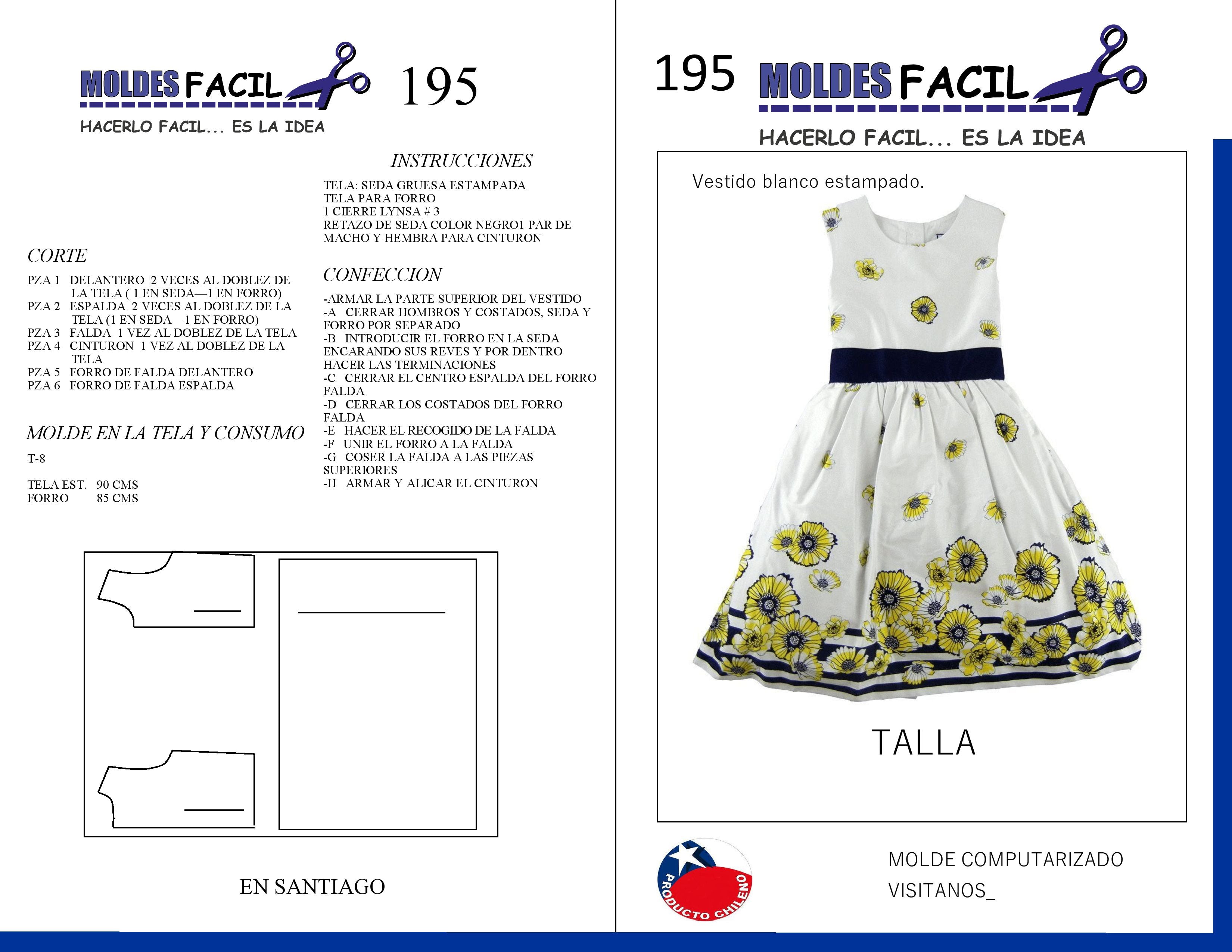 Vestido blanco estampado