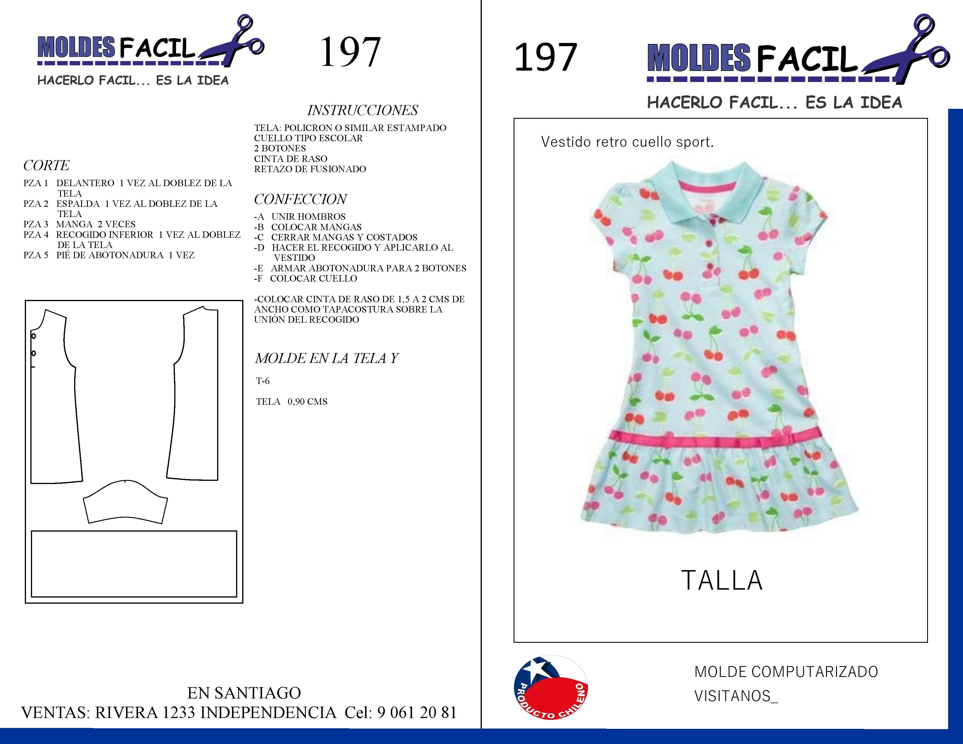 vestido retro cuello sport