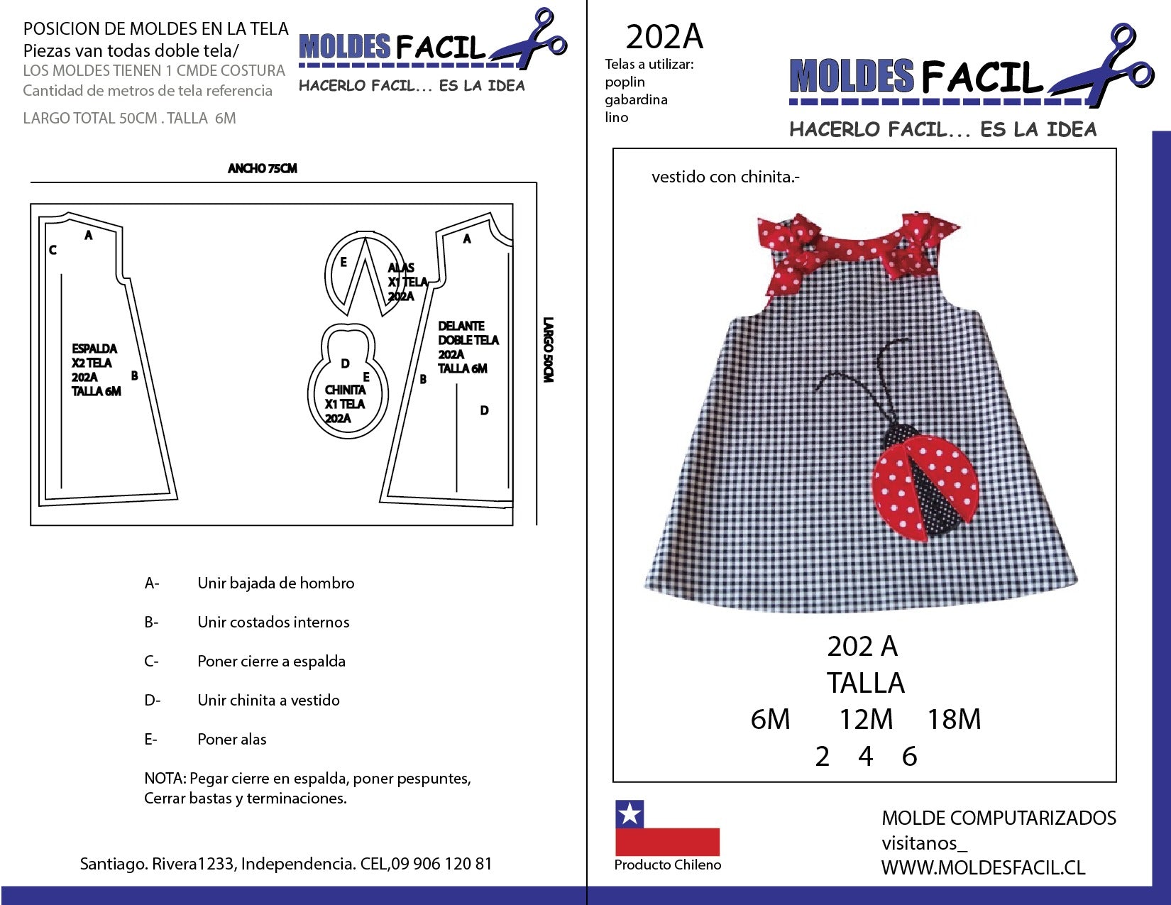 Vestido con chinita