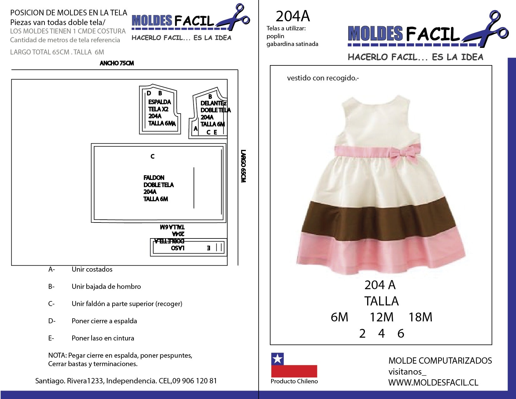 Vestido con recogido