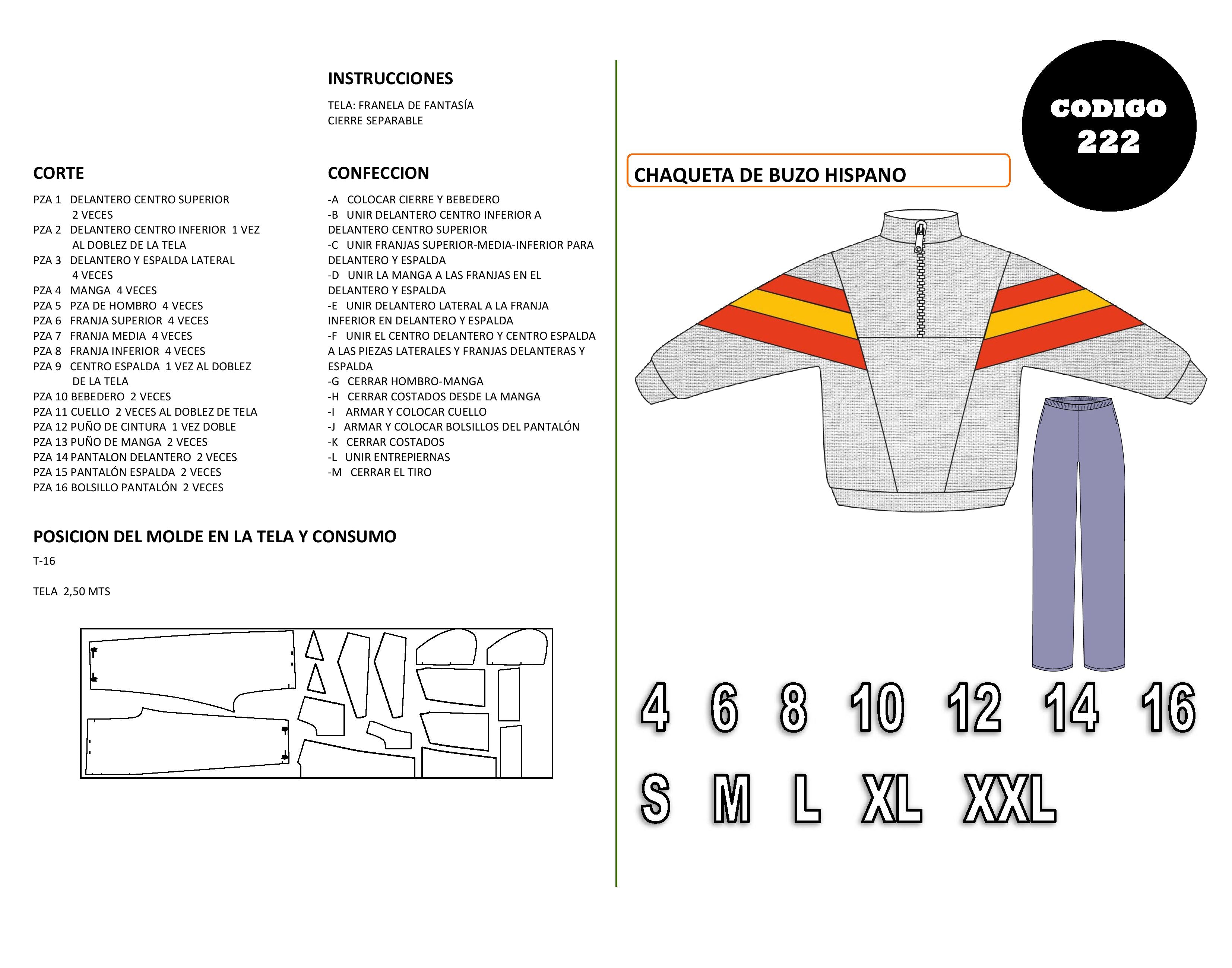 Chaqueta de buzo hispano