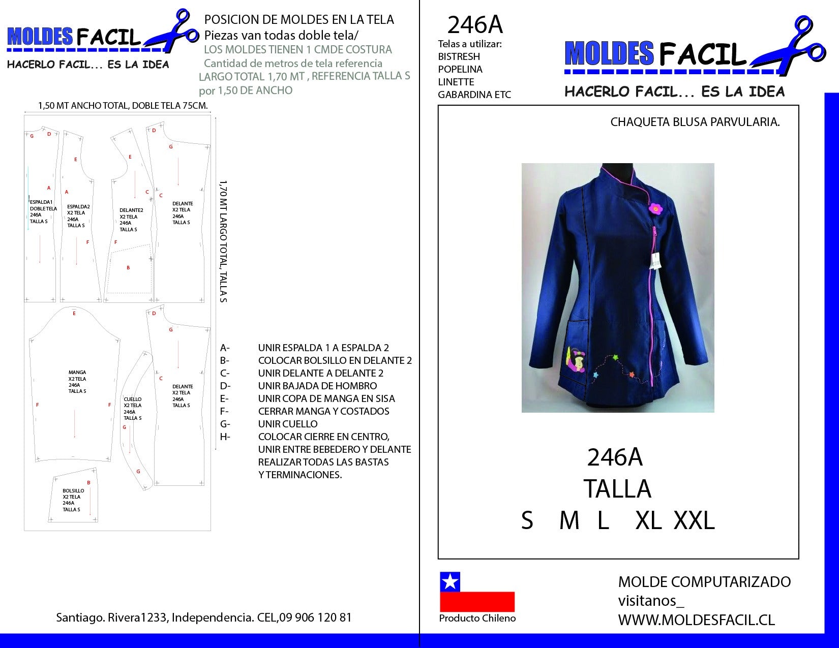 Chaqueta Blusa Corporativa