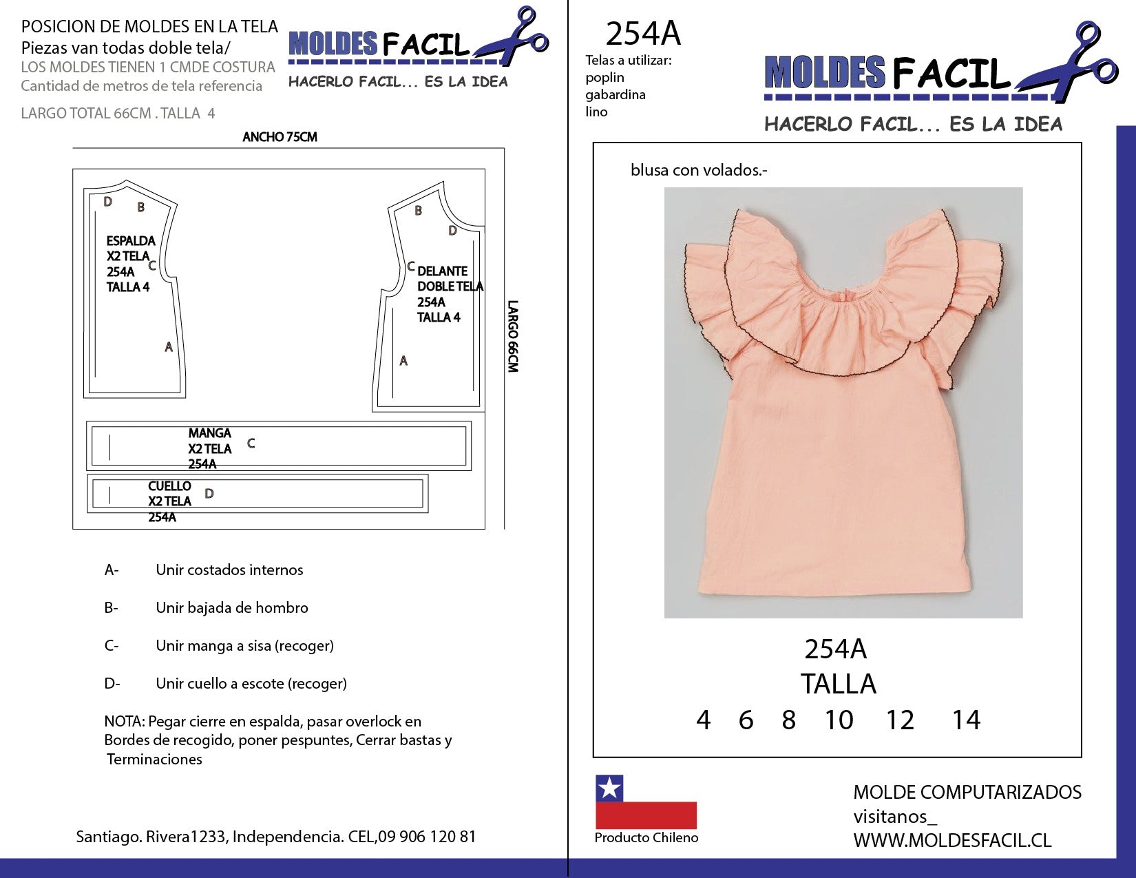 Blusa con volados