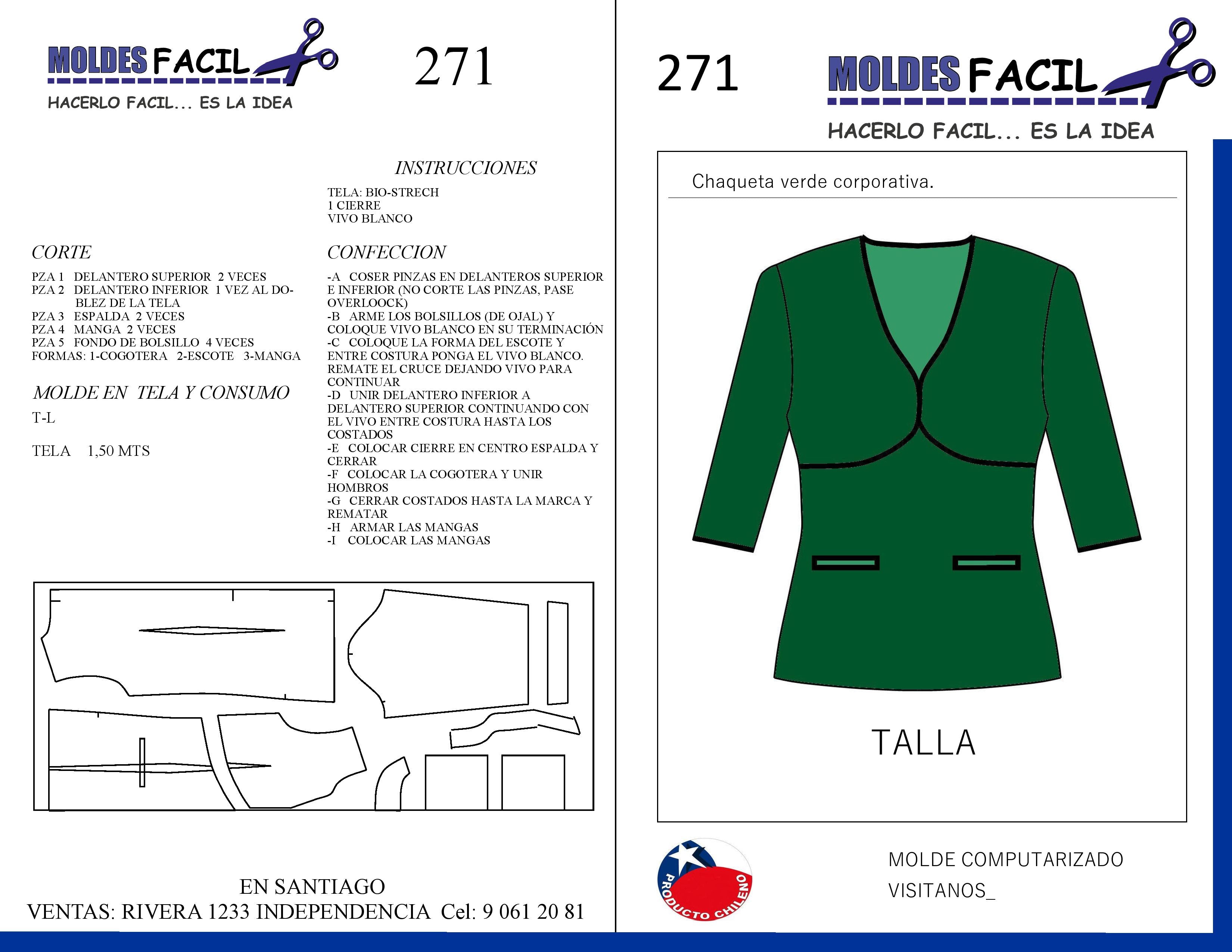 Chaqueta Verde Corporativa