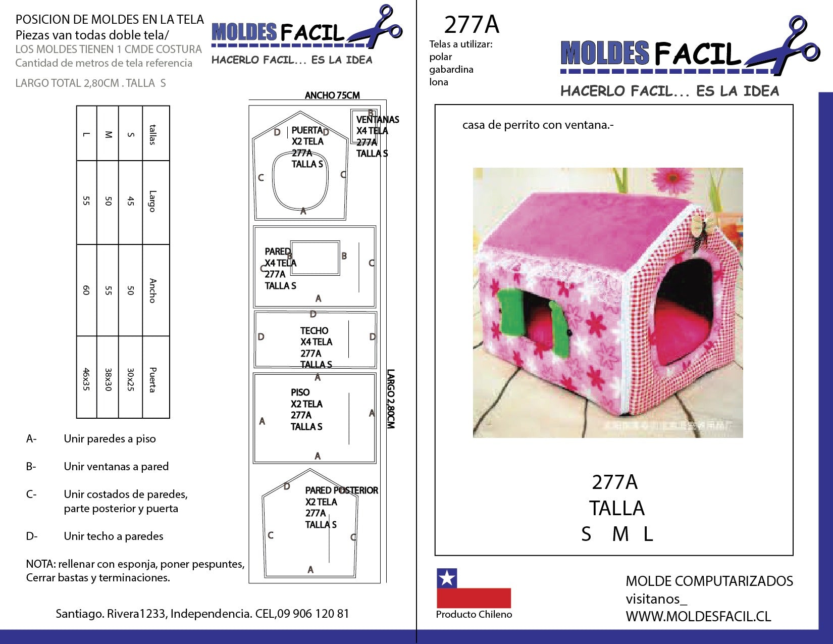 Casa de perrito con ventanas