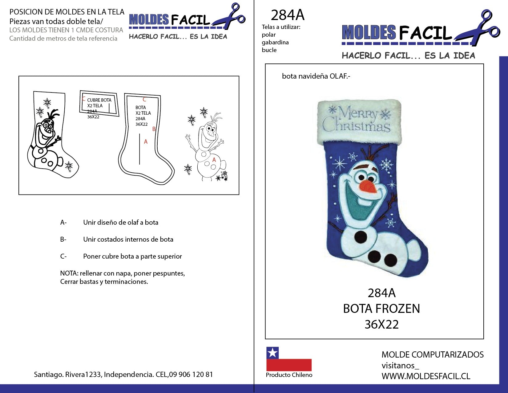 Bota navideña OLAF