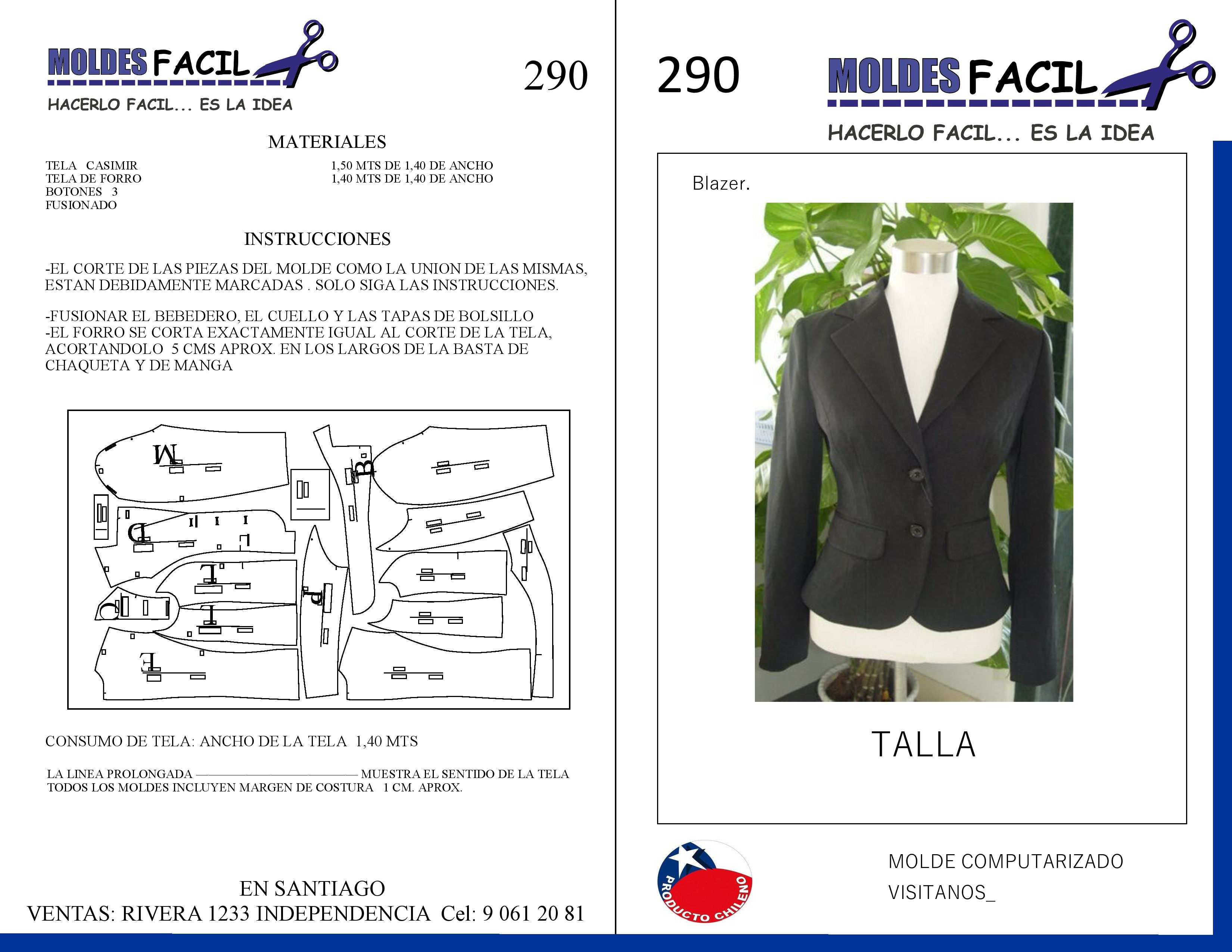 BLAZER MUJER TRADICIONAL