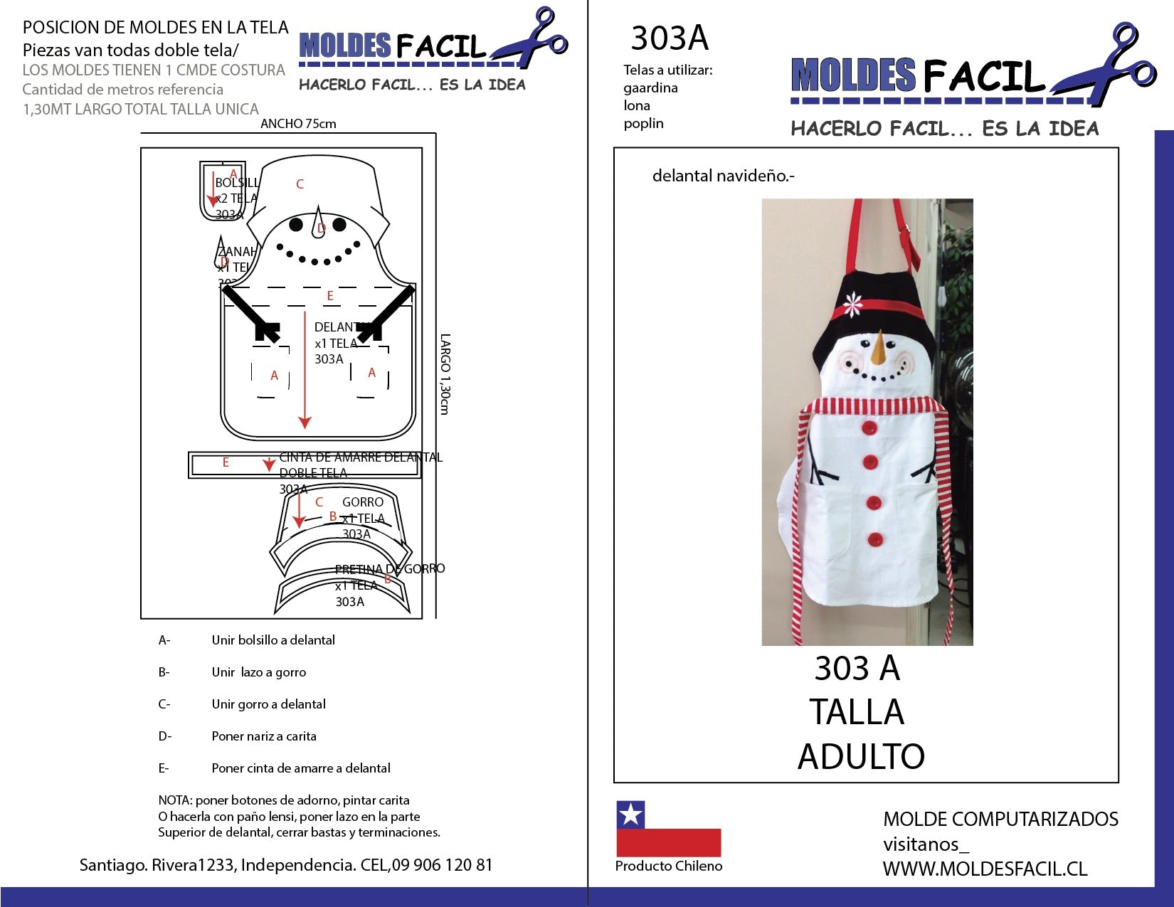 Delantal navideño