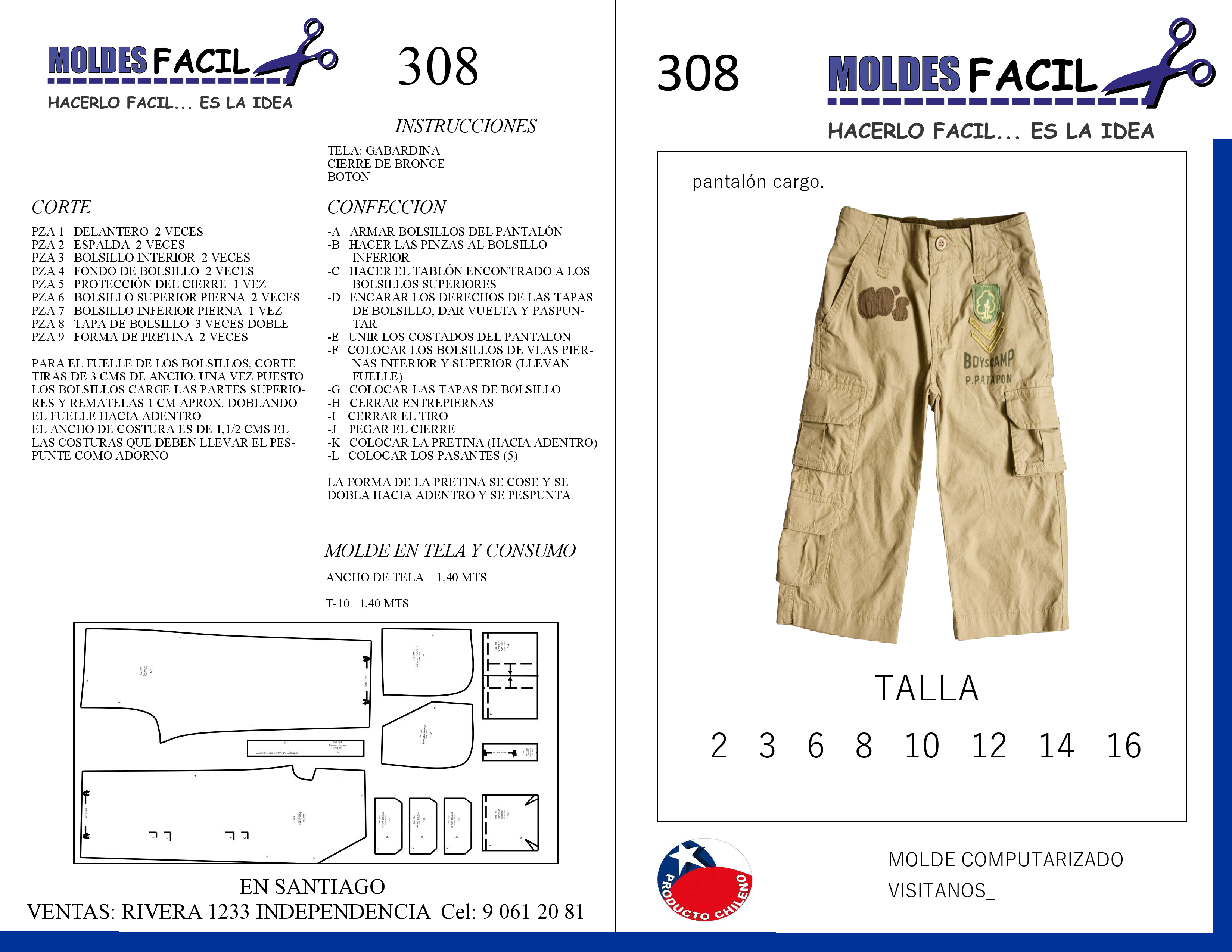 Pantalón Cargo