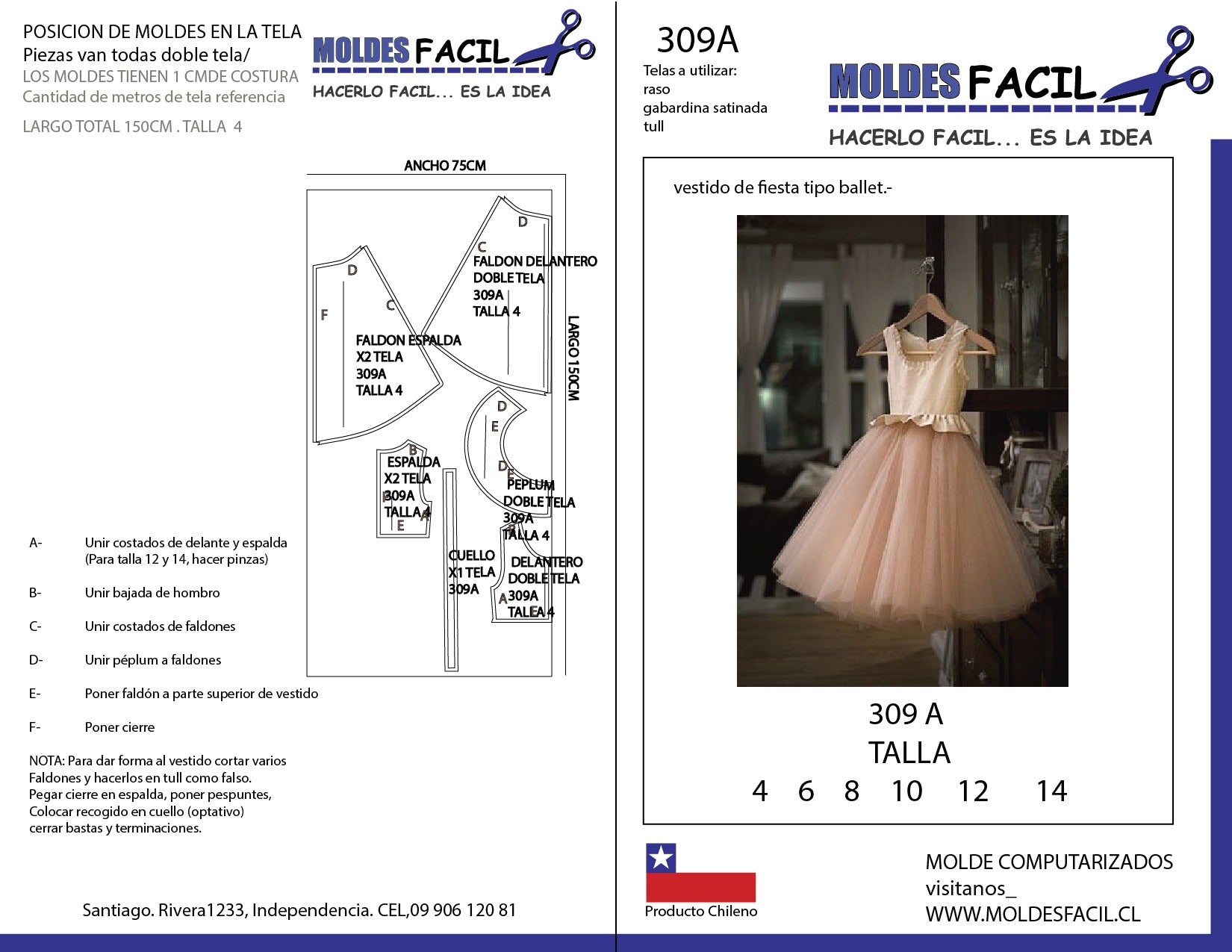 Vestido de fiesta tipo ballet