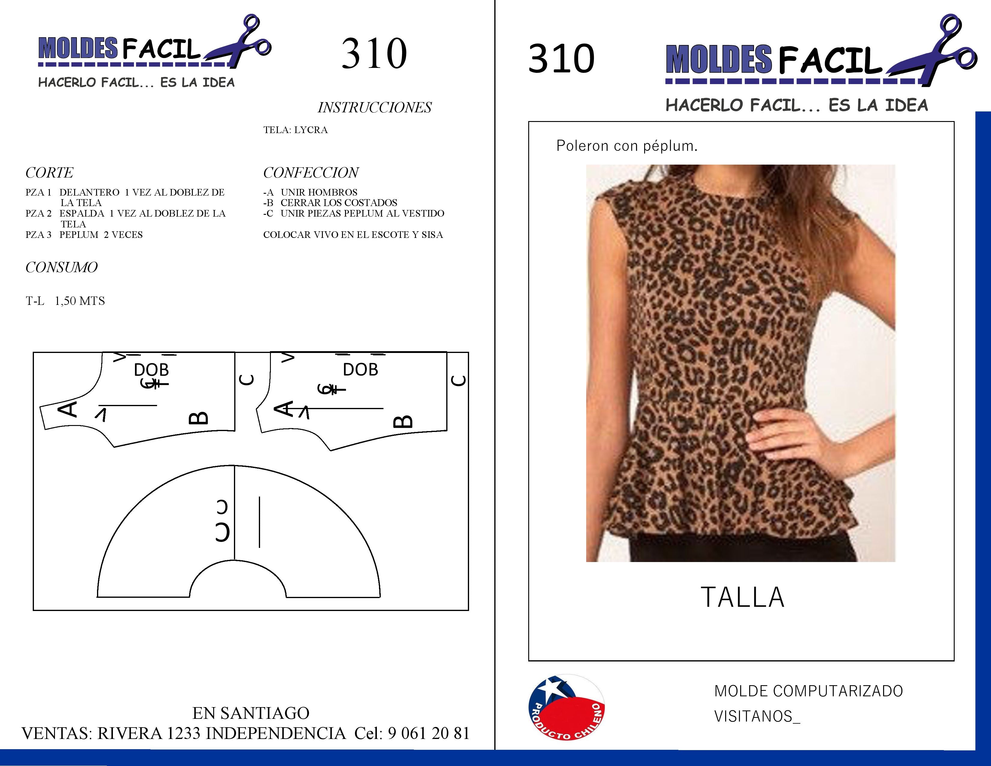 POLERA CON PEPLUM