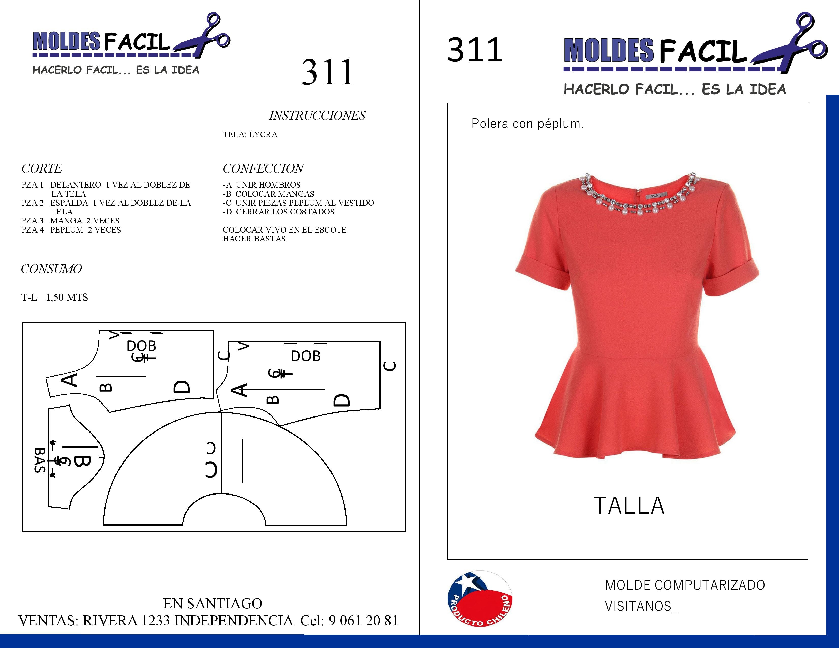 POLERA CON PEPLUM