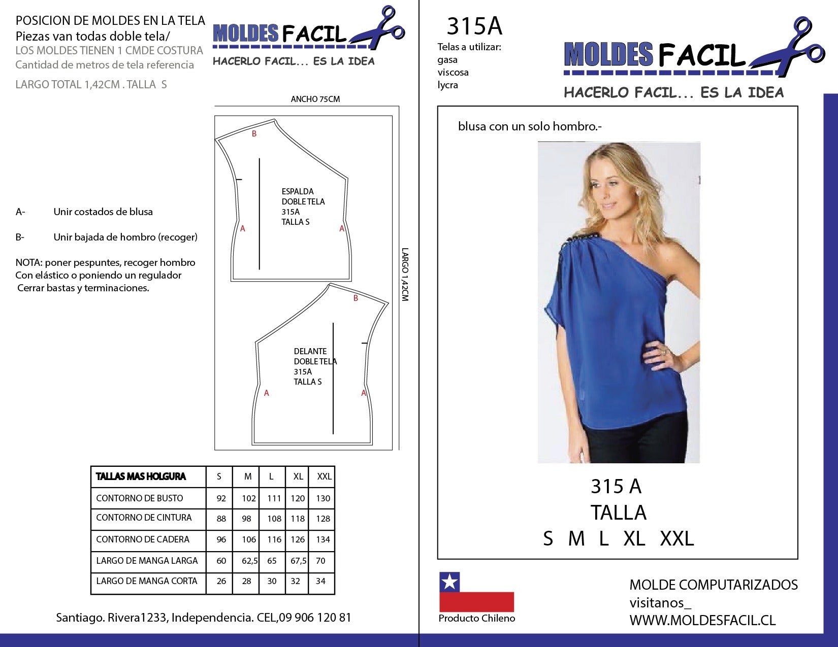 BLUSA CON UN SOLO HOMBRO