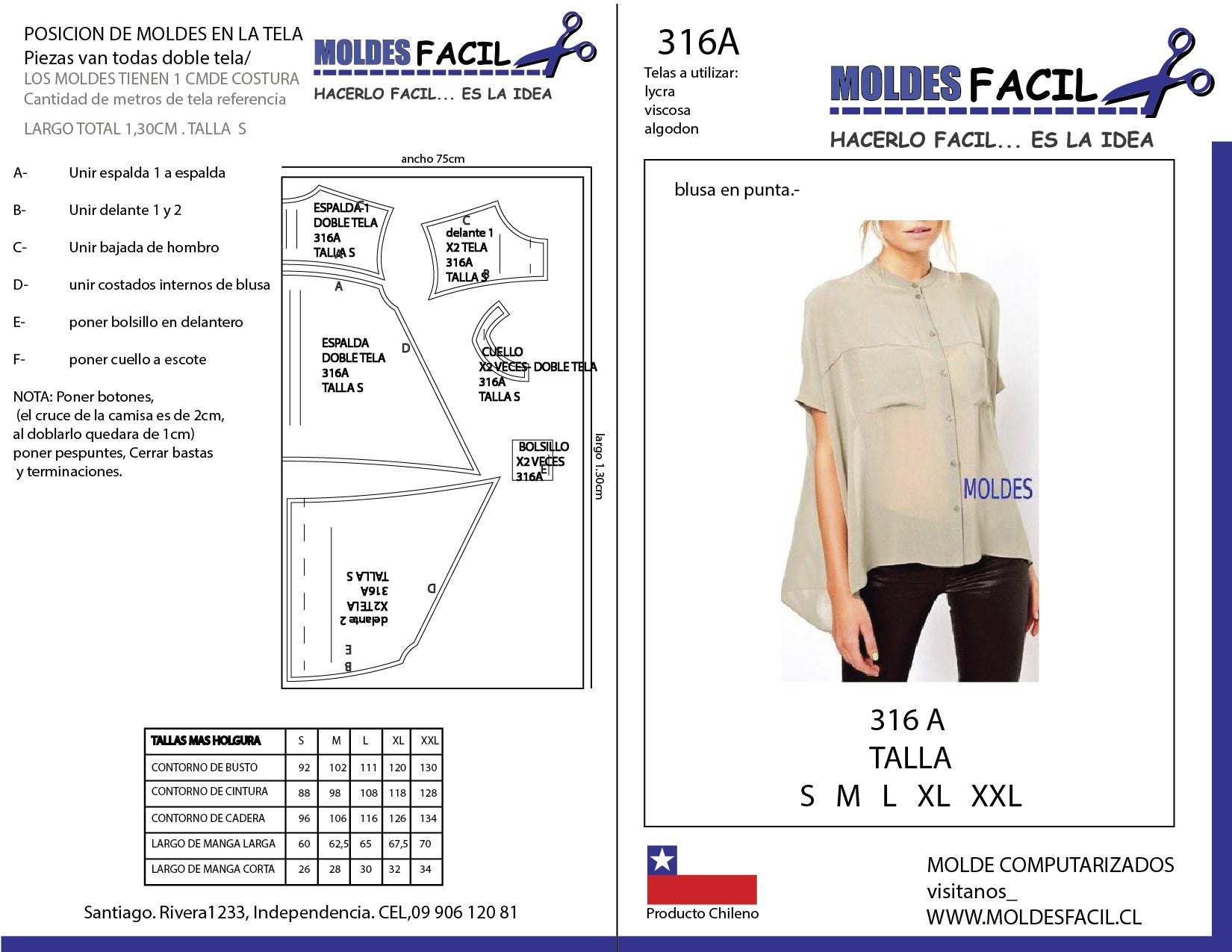 BLUSA EN PUNTA