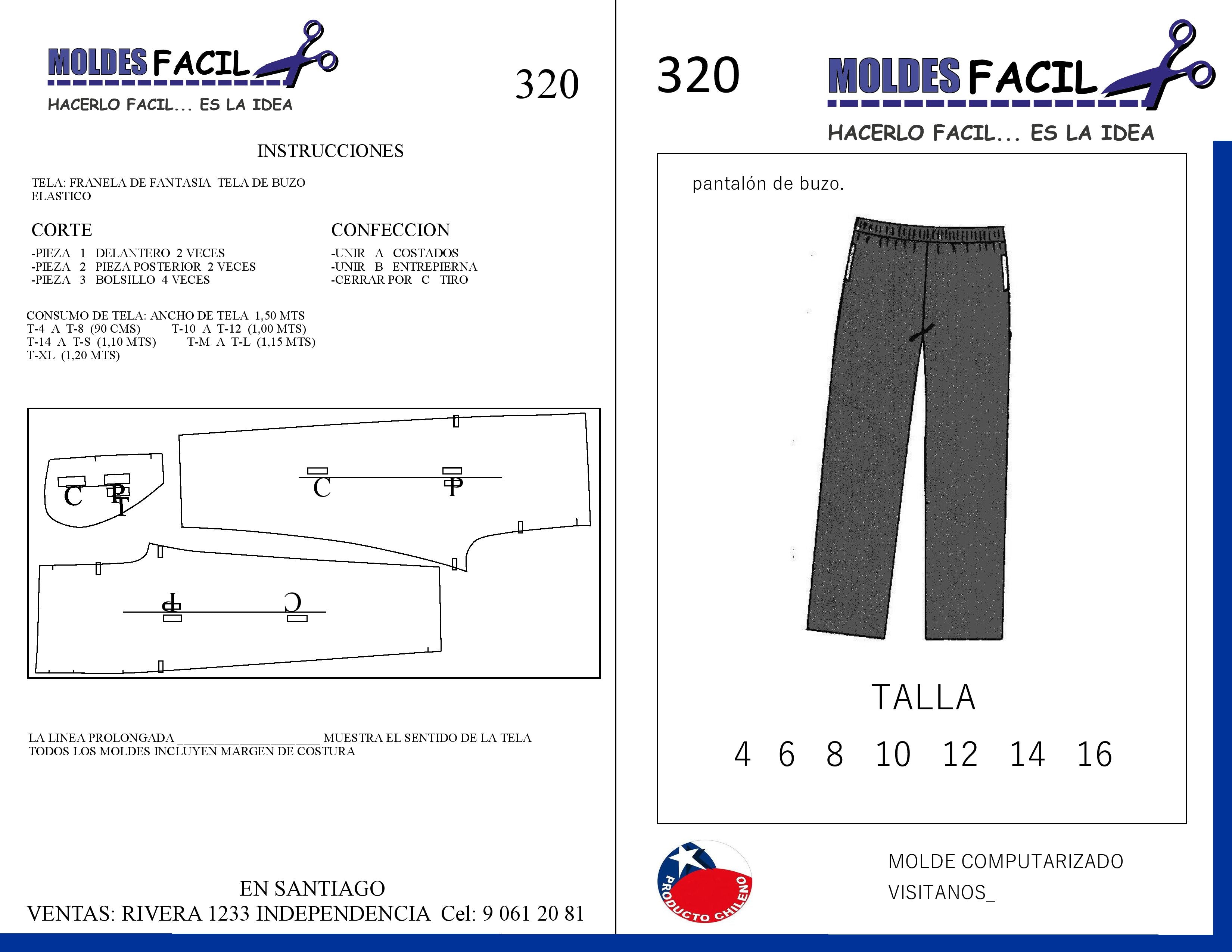 Pantalón de buzo