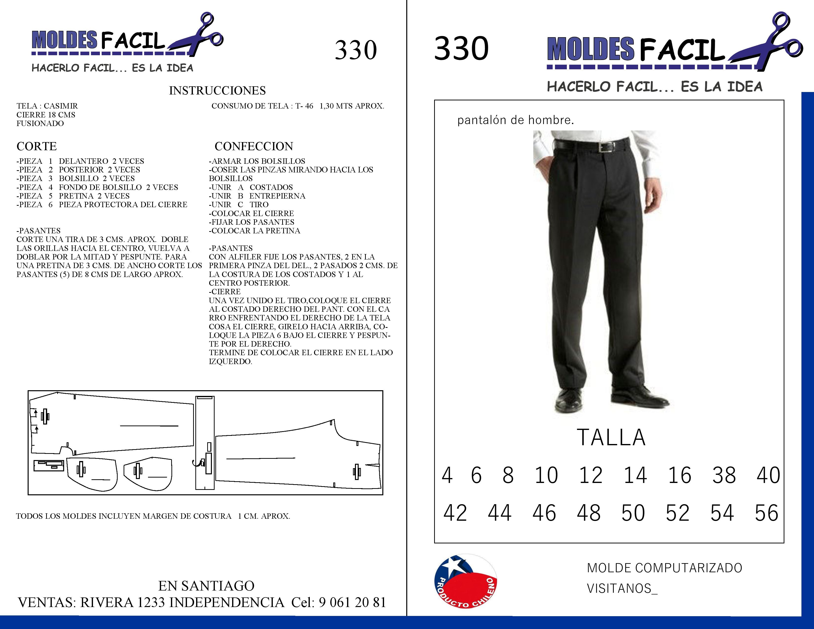 Pantalón de hombre