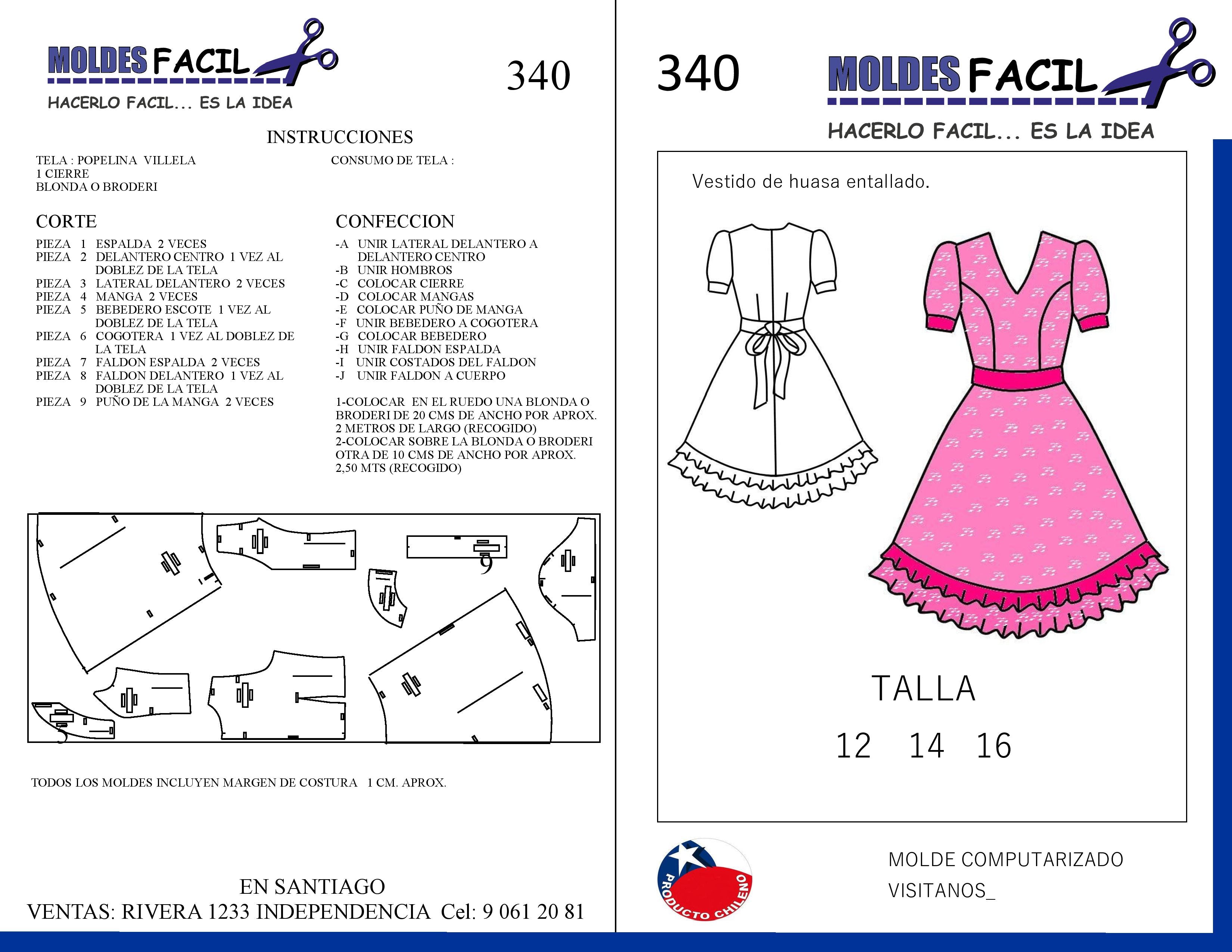 Vestido de Huasa Entallado