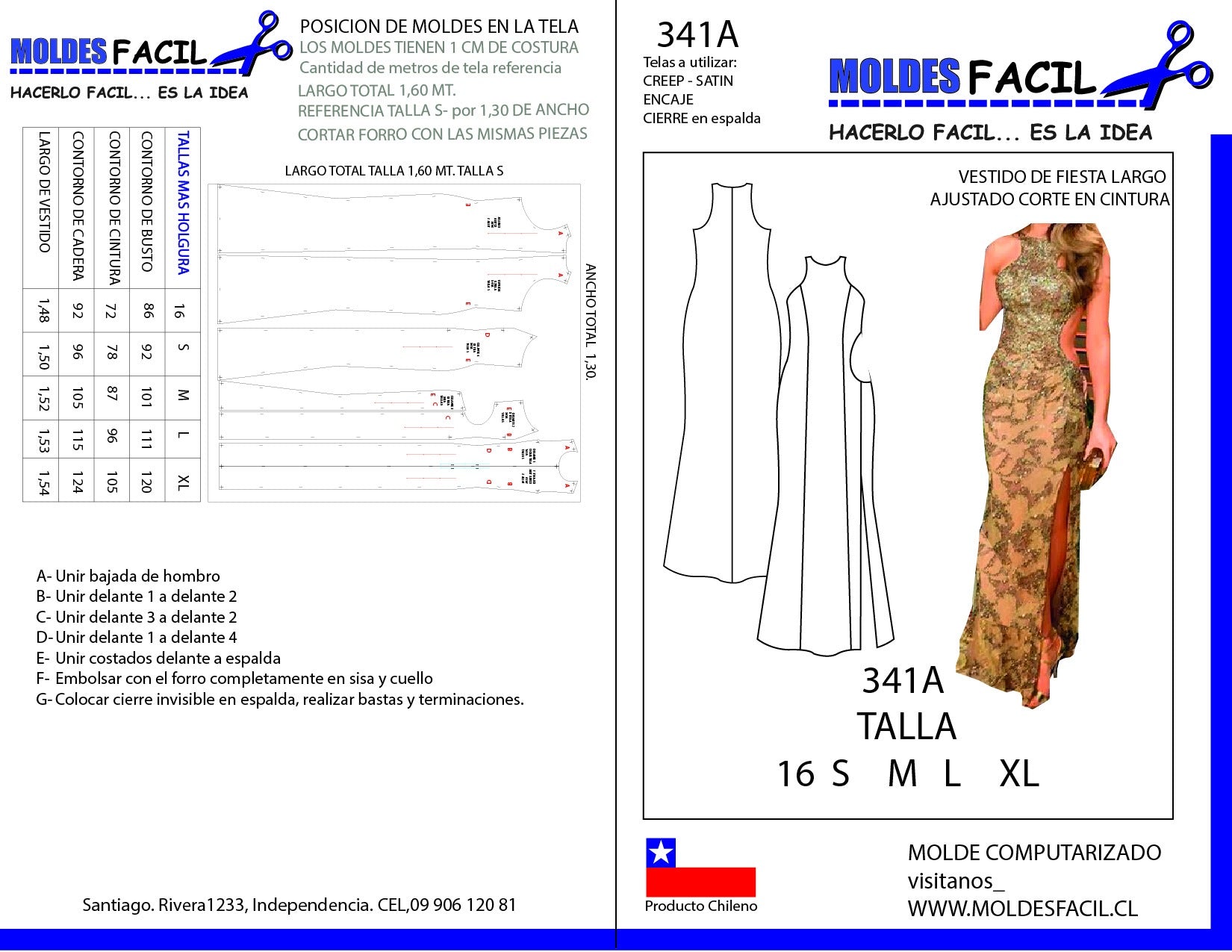 Vestido de fiesta largo ajustado corte en cintura