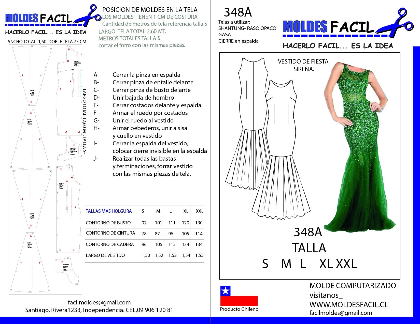 Vestido de fiesta sirena