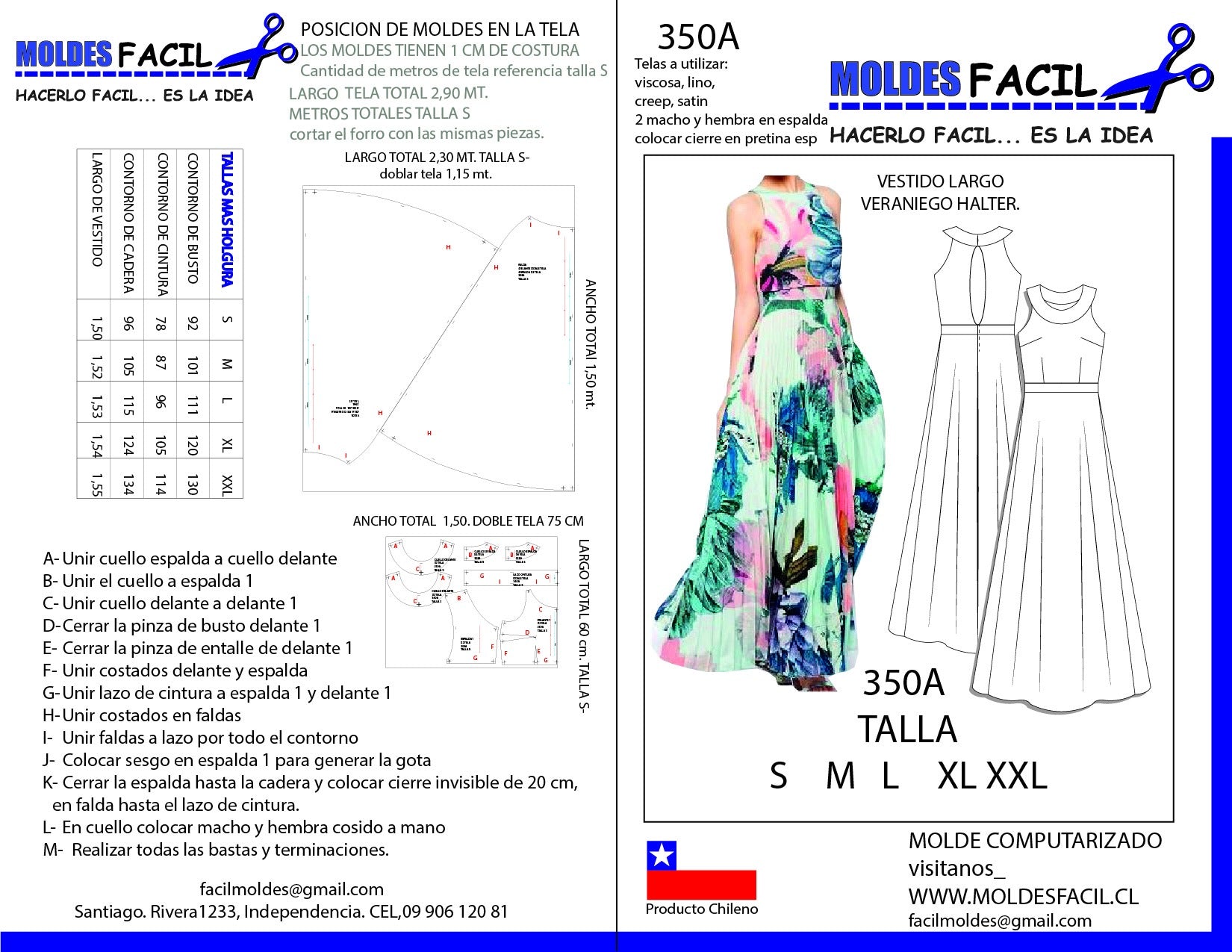 Vestido largo veraniego Halter