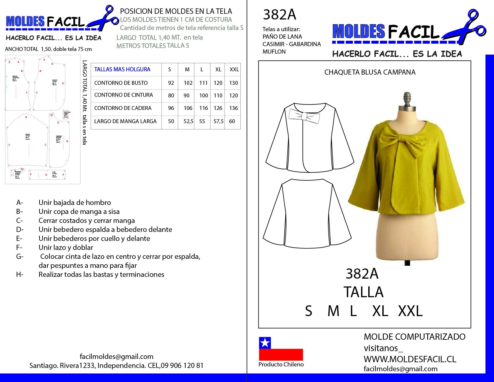 CHAQUETA BLUSA CAMPANA