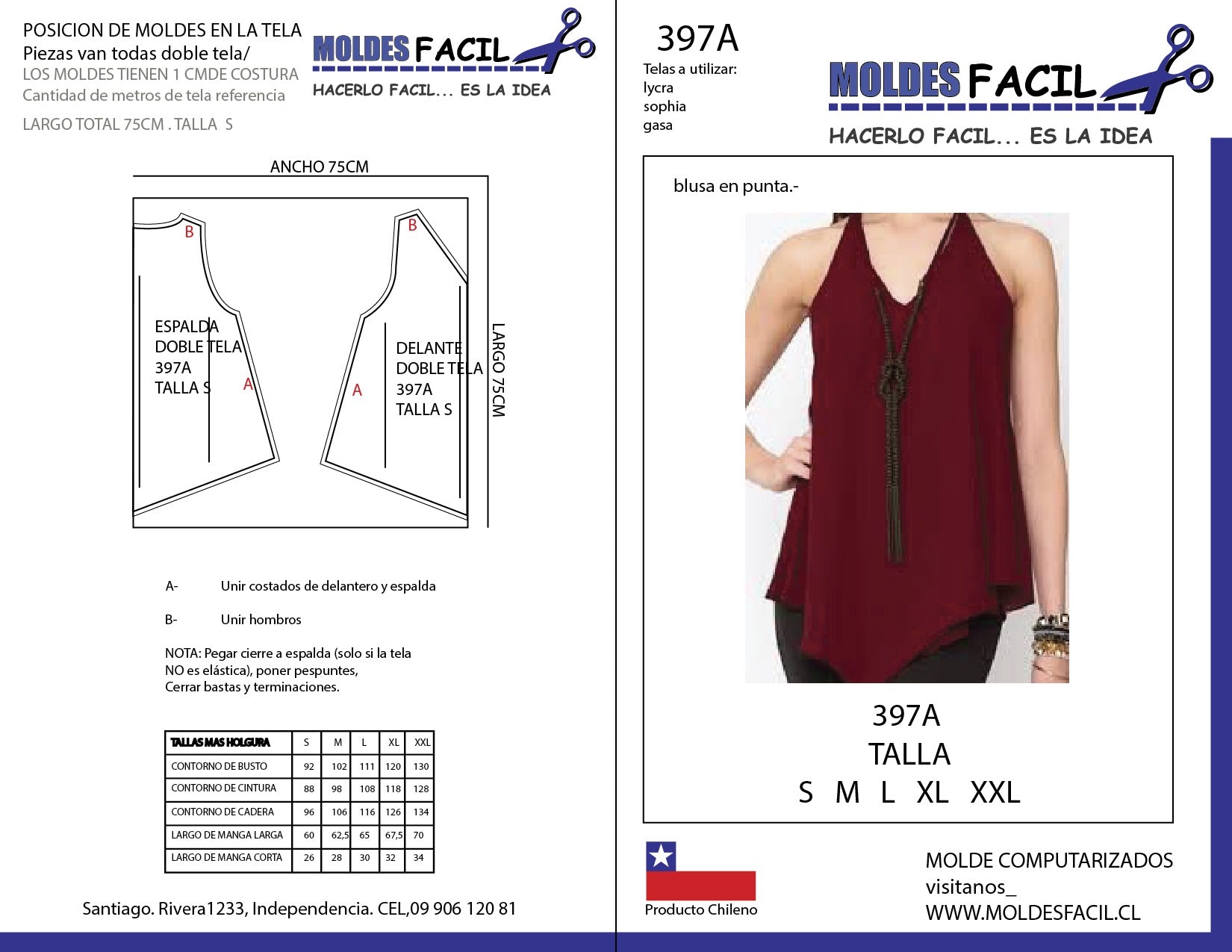 BLUSA EN PUNTA