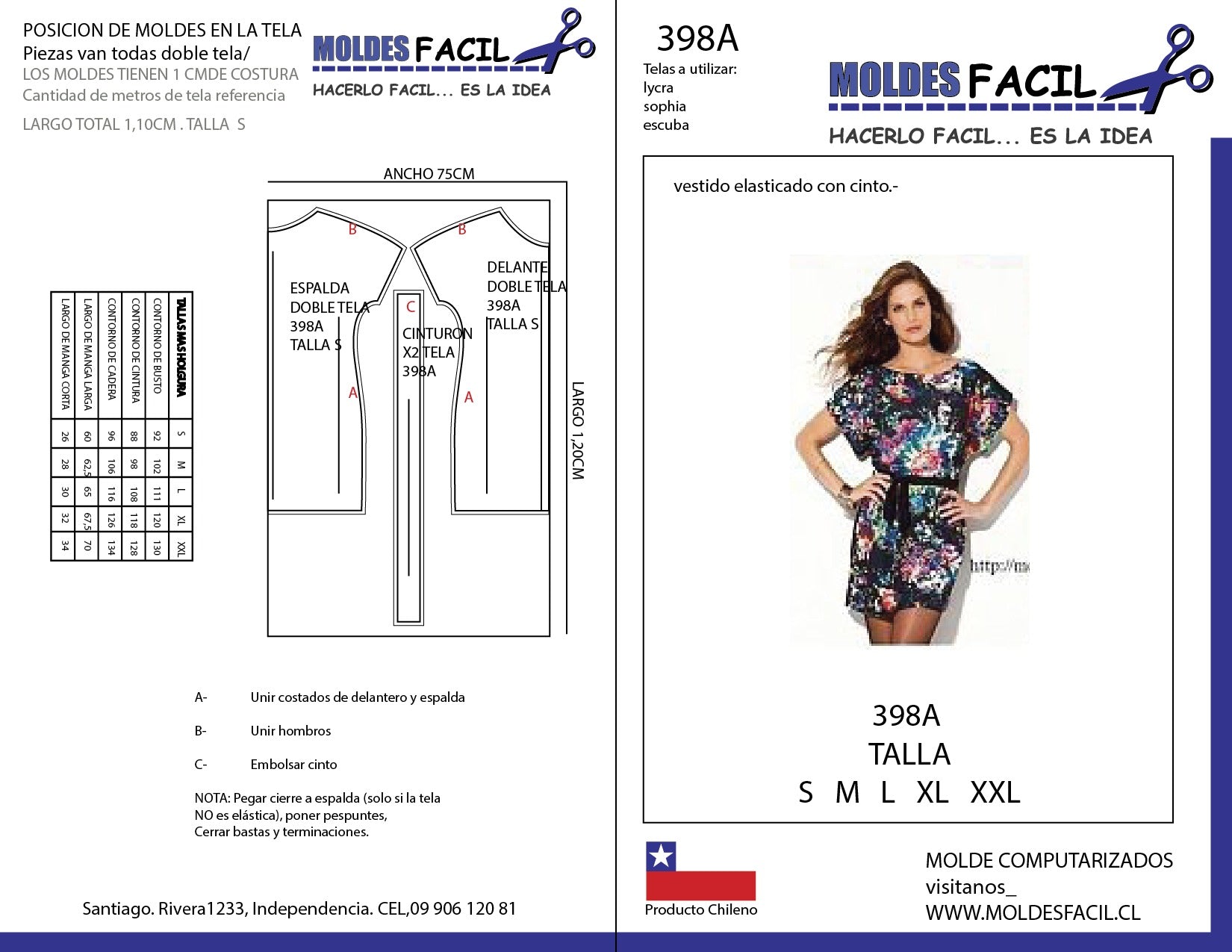 Vestido Elasticado Con Cinto