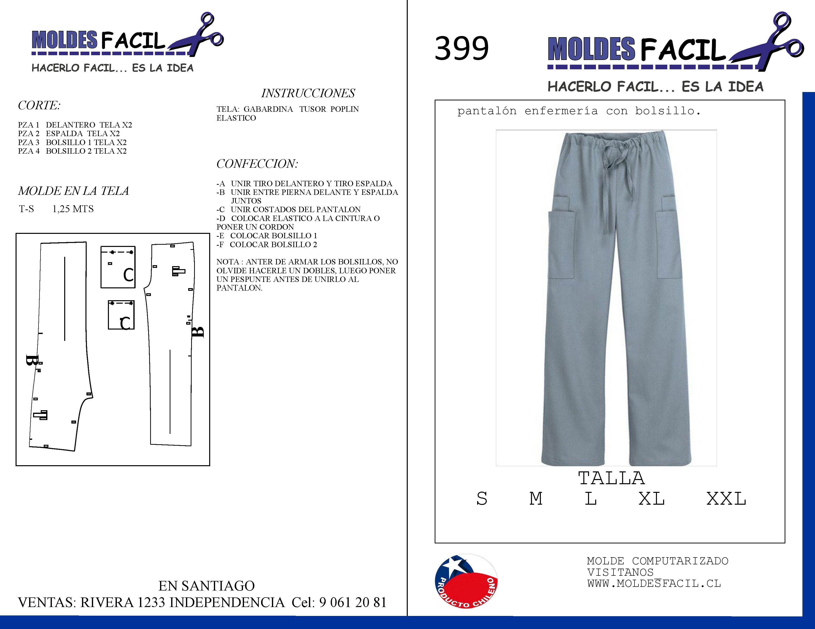 Pantalón Enfermería con Bolsillo