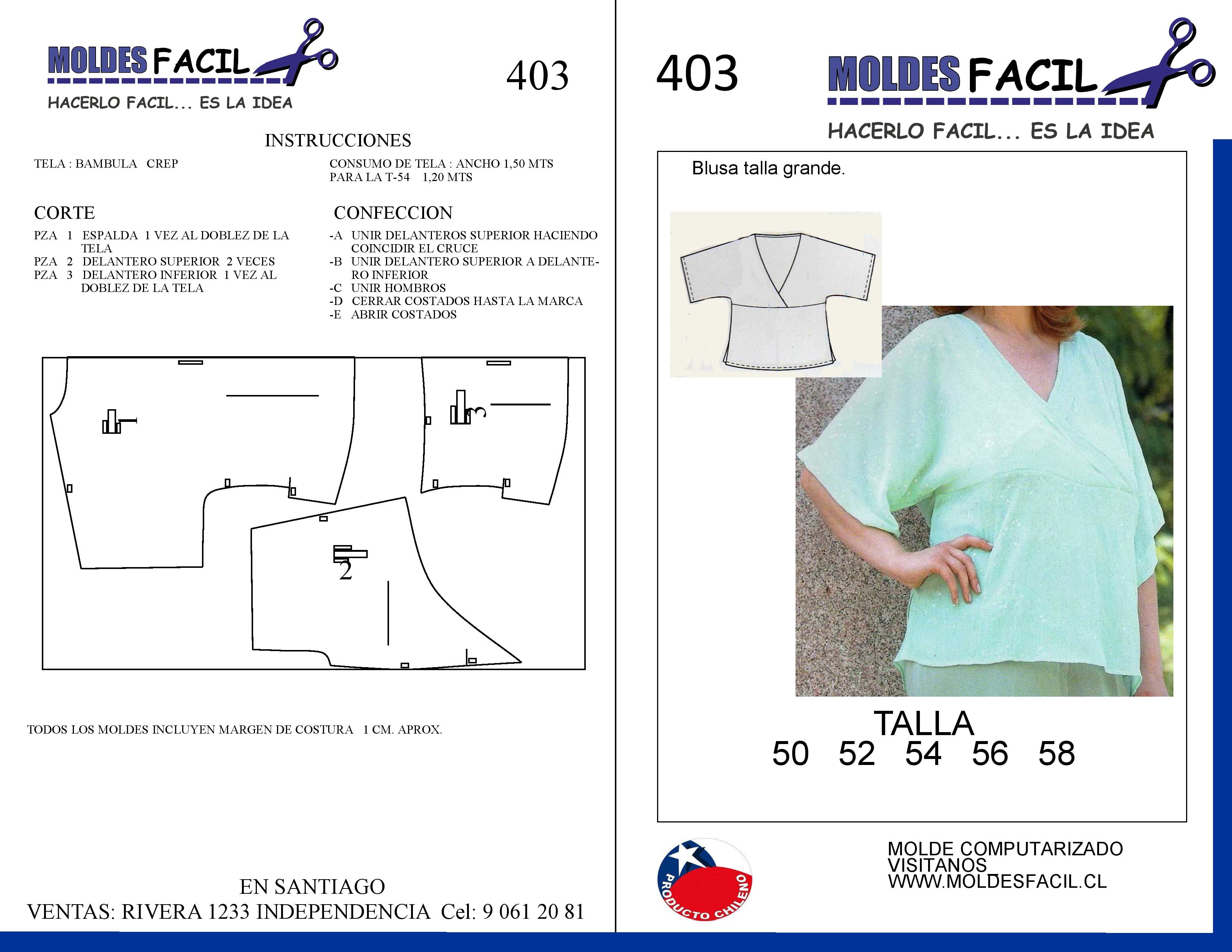 BLUSA TALLA GRANDE
