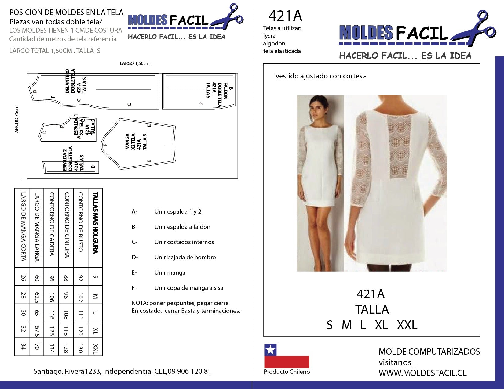 Vestido Ajustado con Cortes