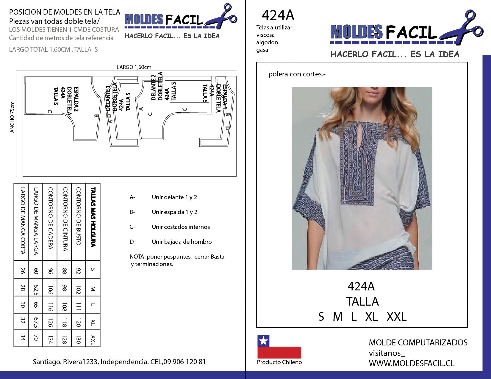 POLERA CON CORTES
