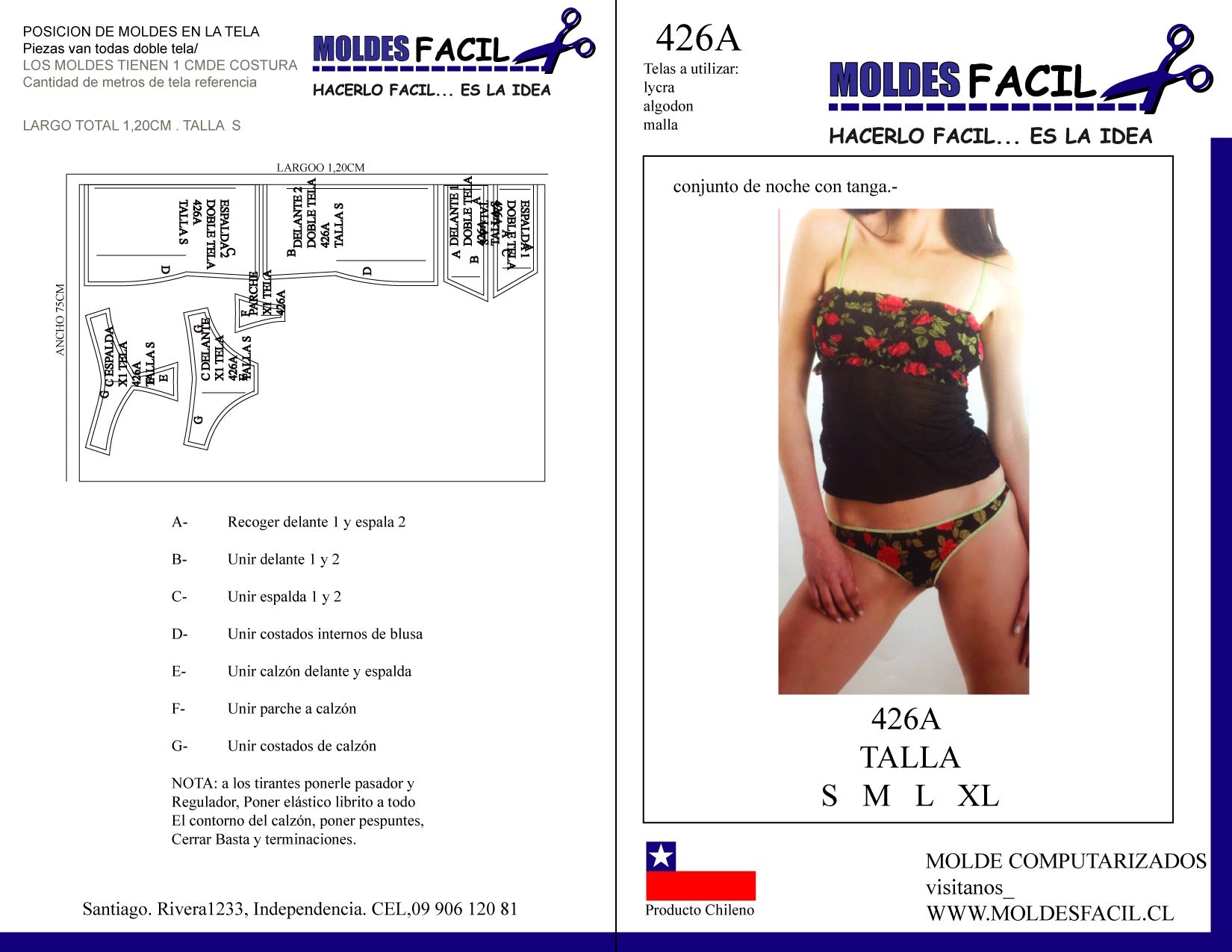 Conjunto de noche con tanga