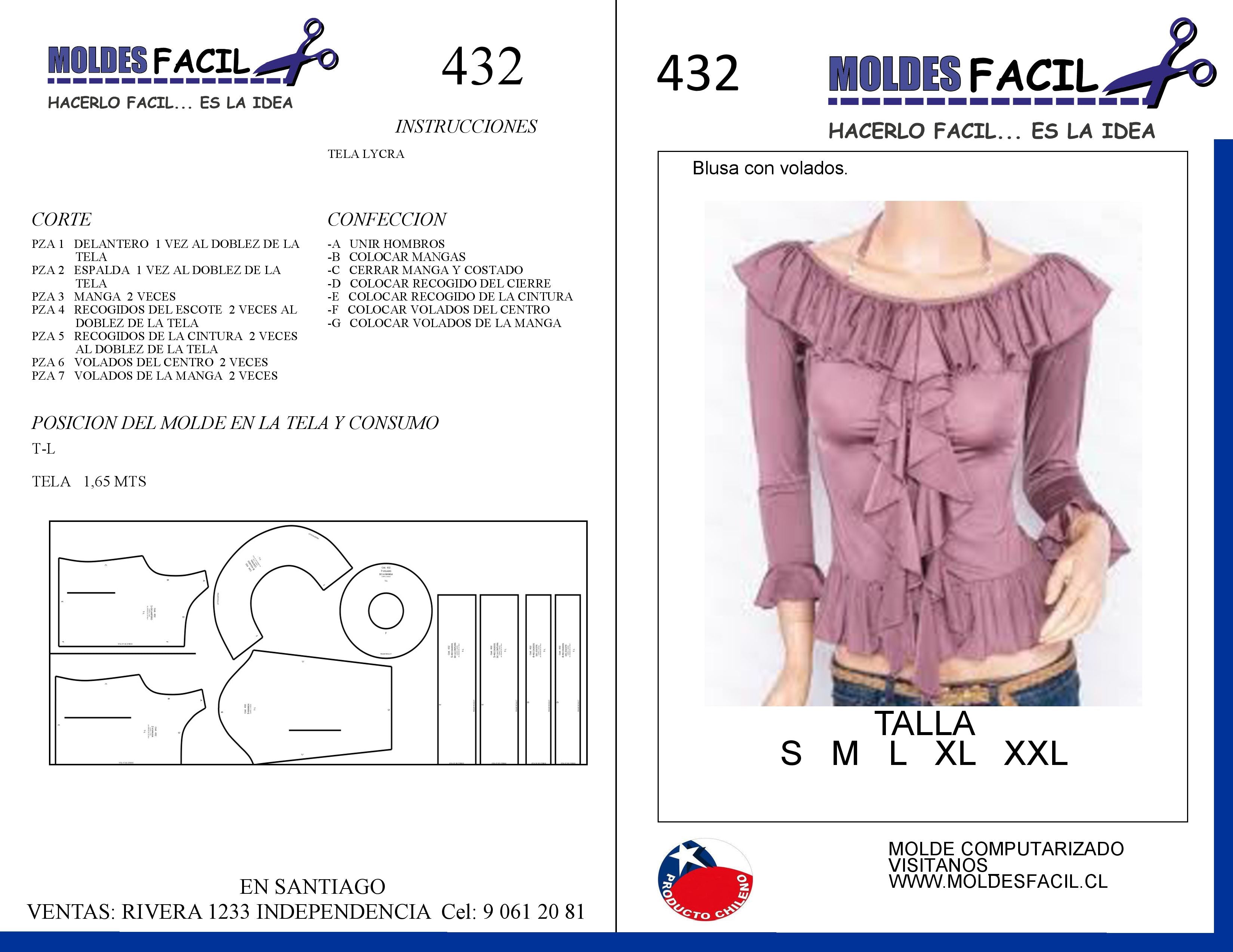 BLUSA CON VOLADOS