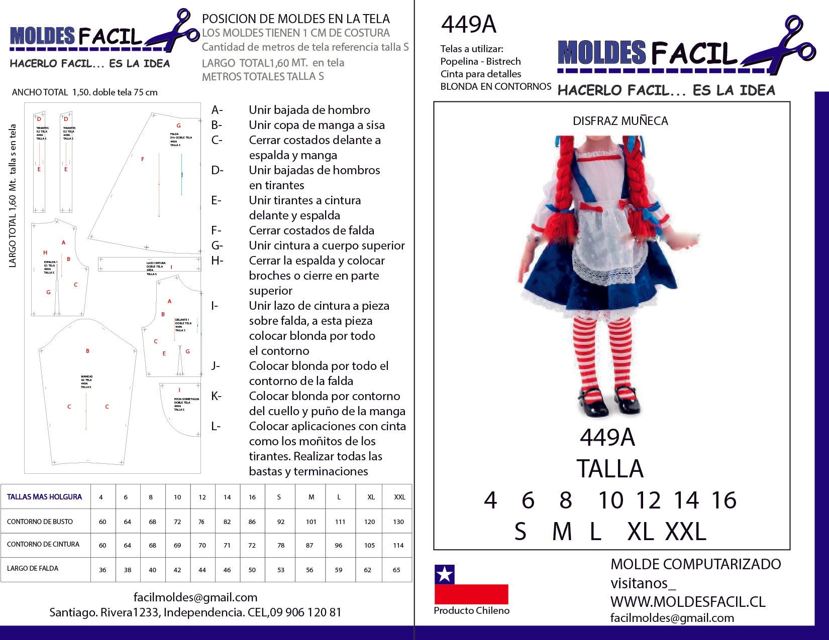 Disfraz Muñeca
