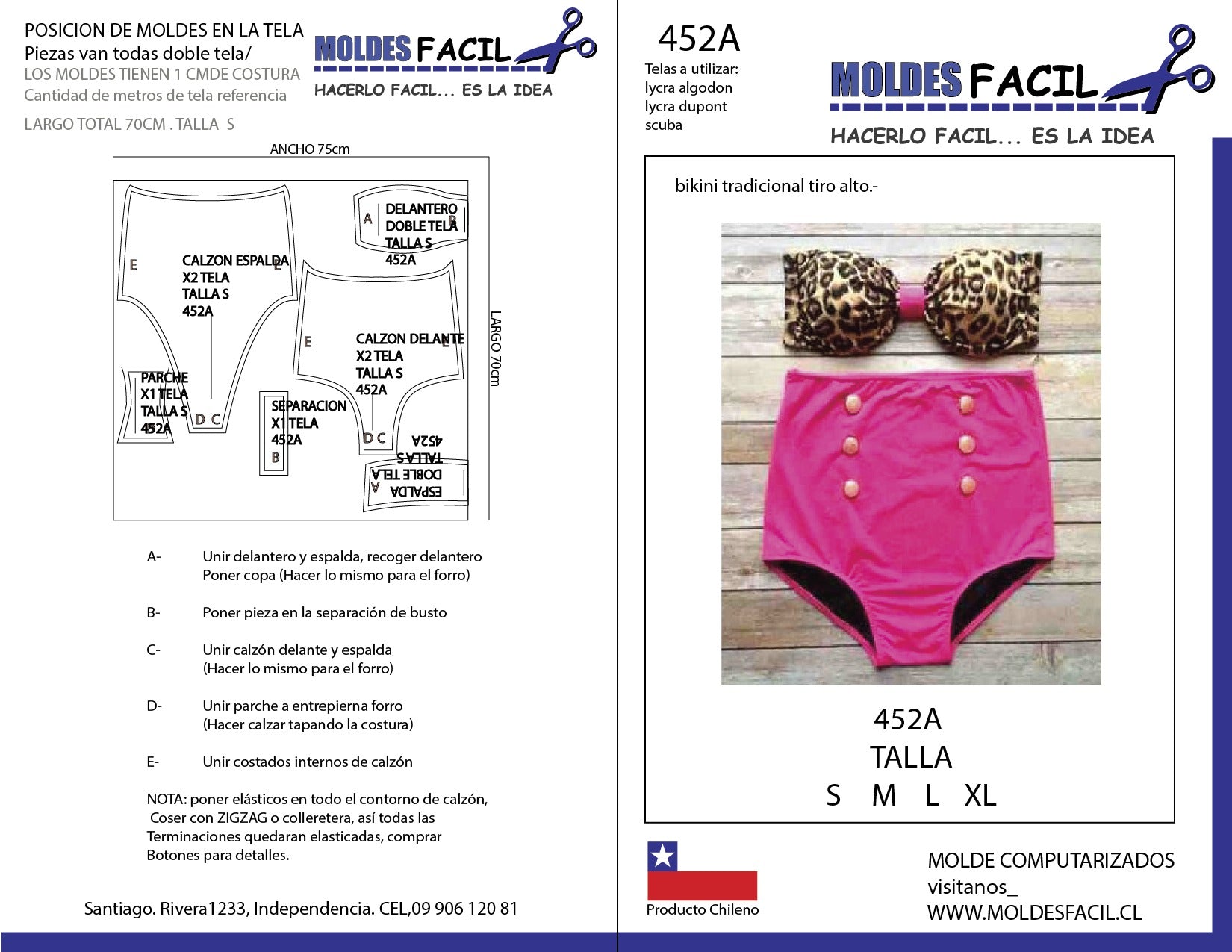 Bikini tradicional tiro alto
