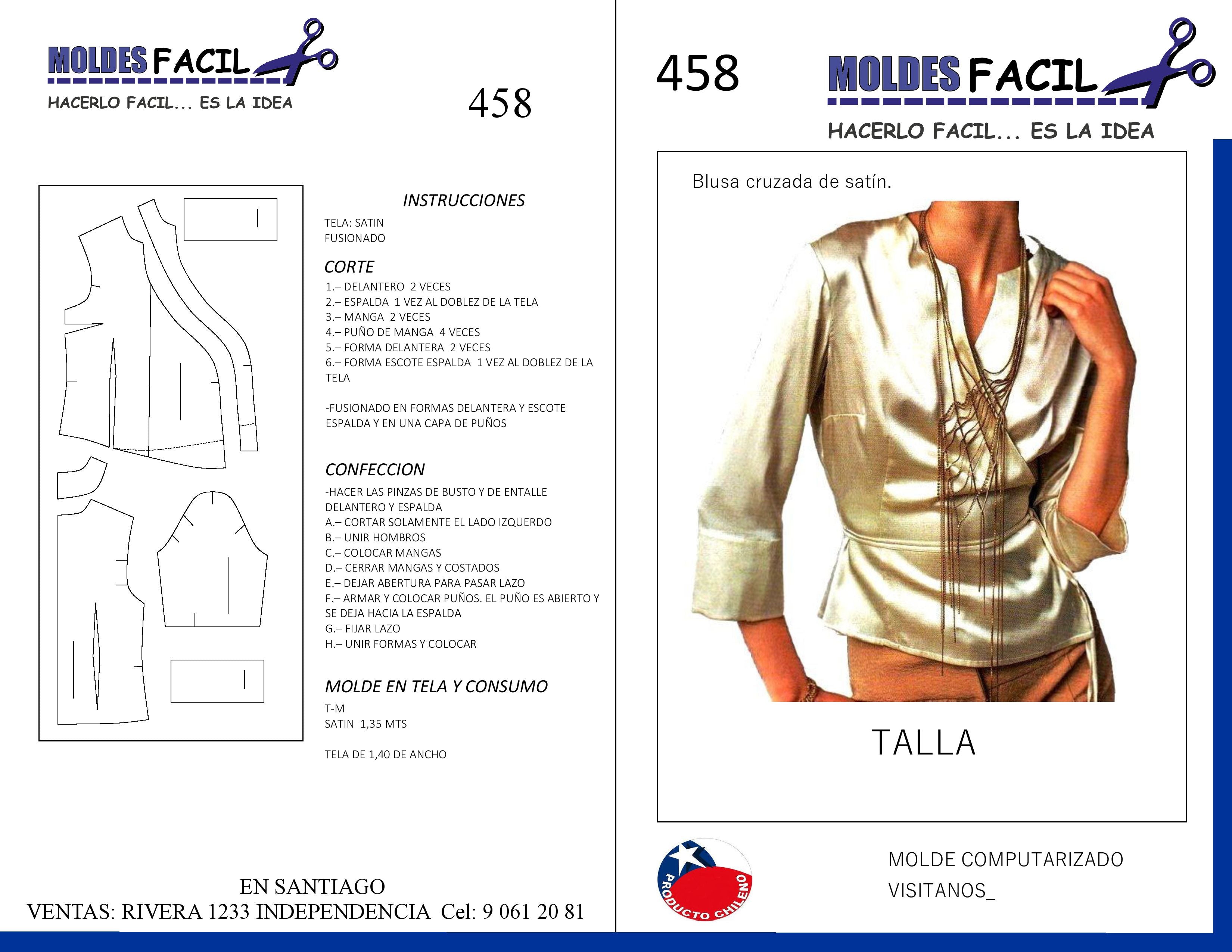 BLUSA CRUZADA DE SATIN