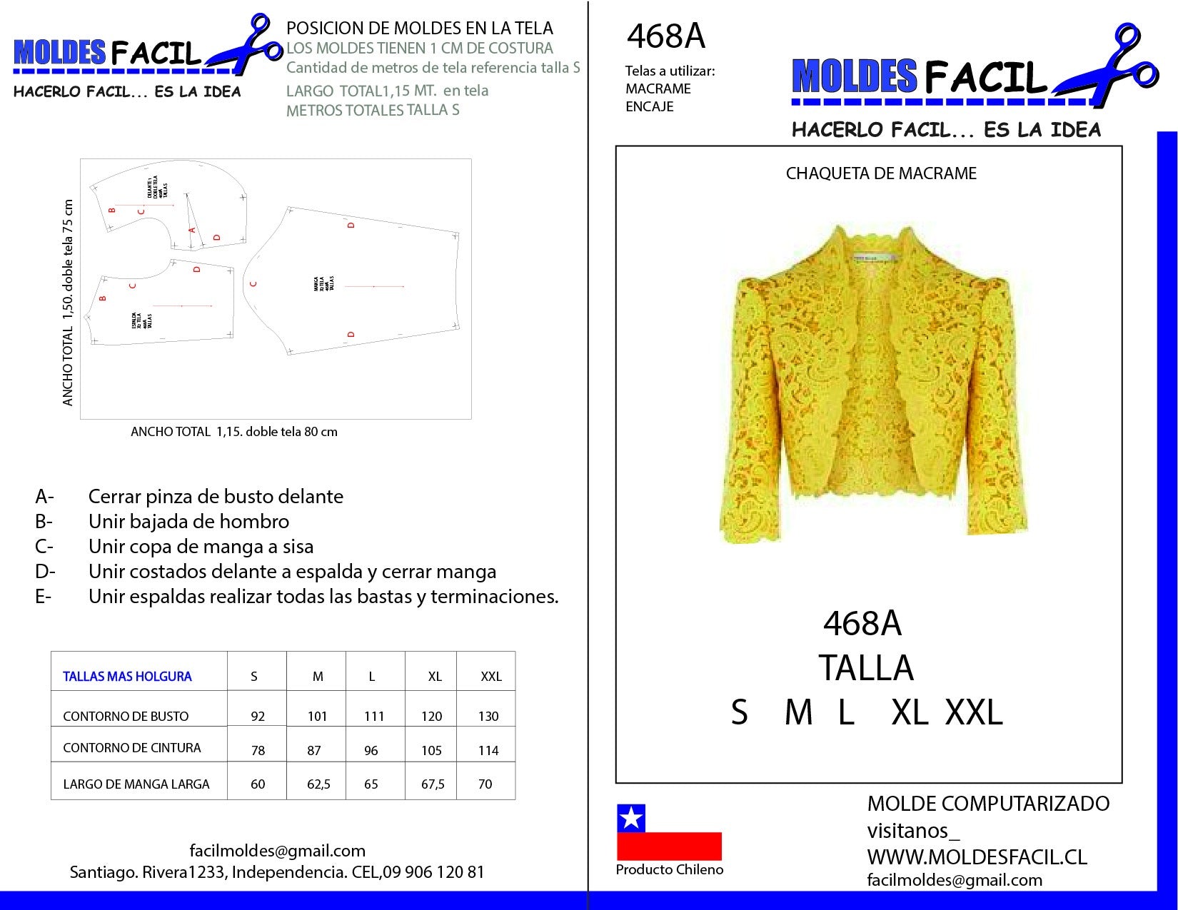 Chaqueta de macramé