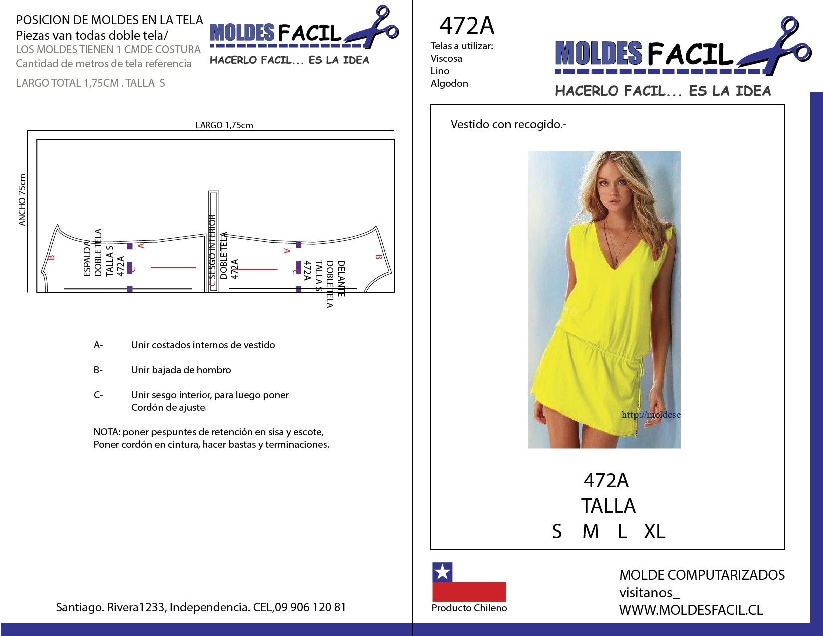 Vestido con Recogidos