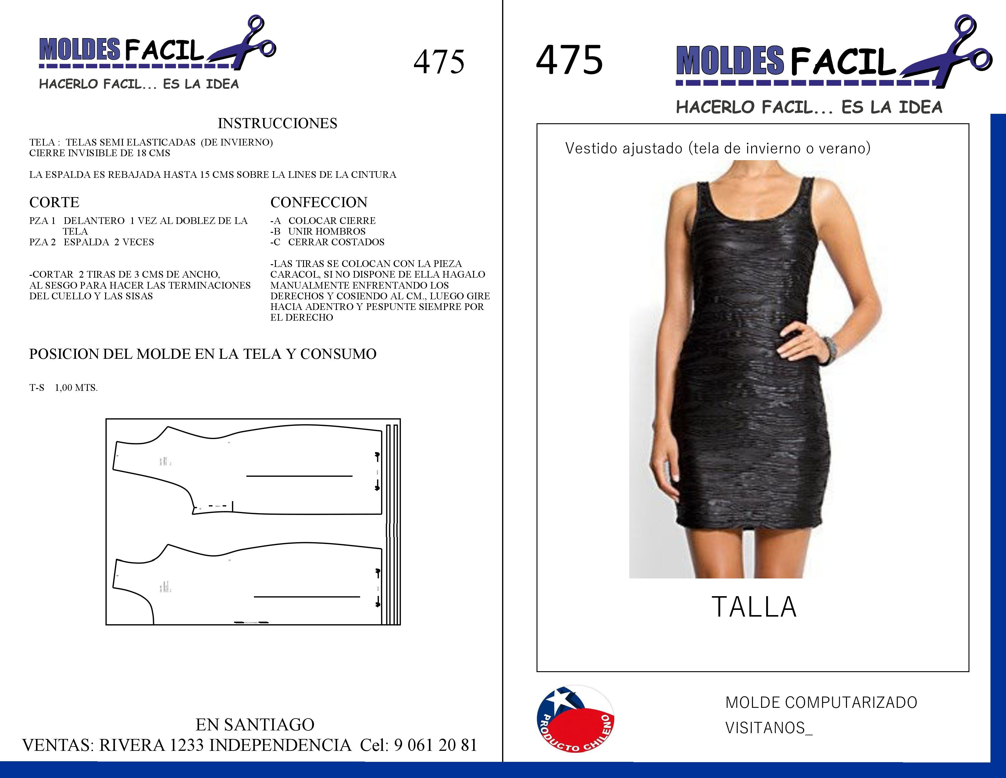 Vestido Ajustado en Tela de Invierno