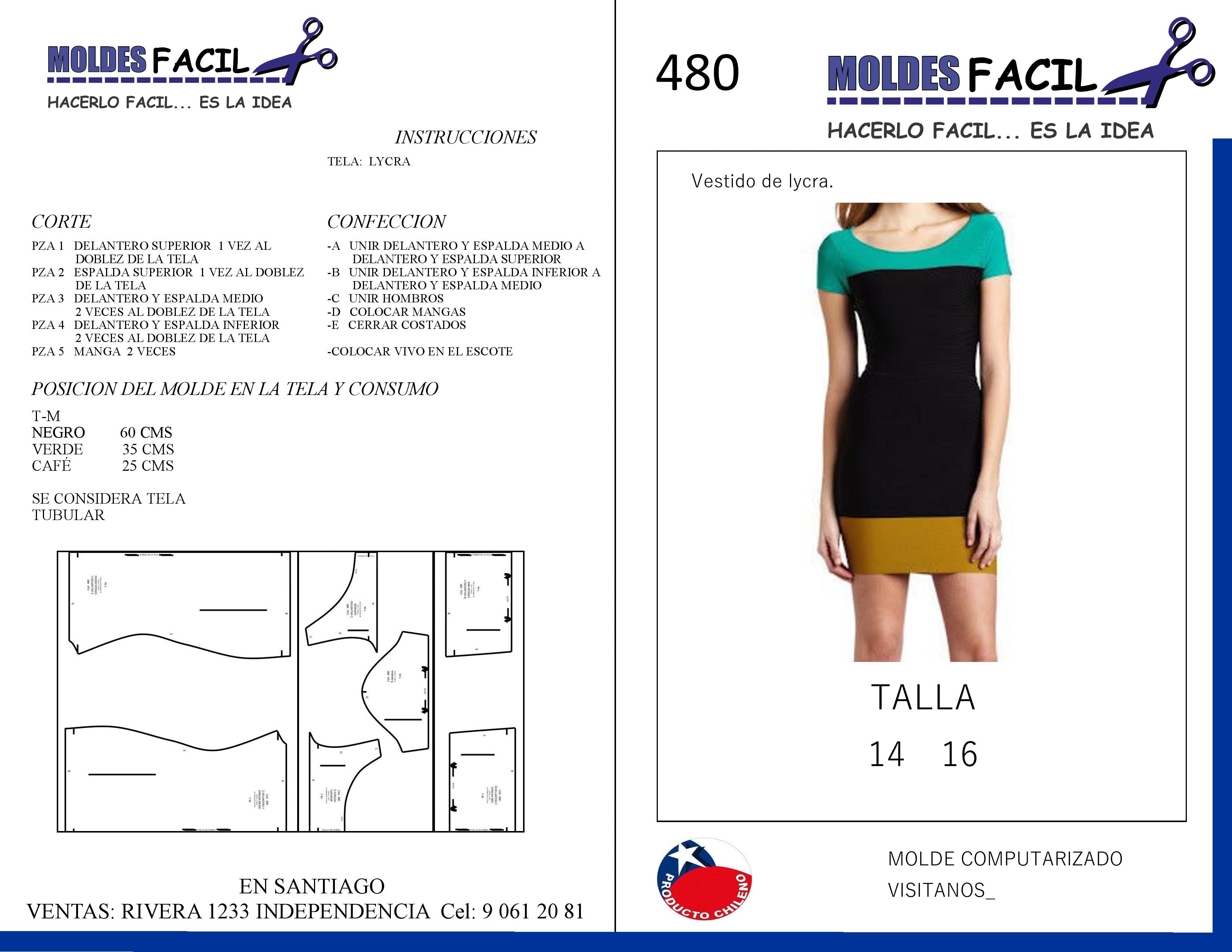 Vestido de lycra