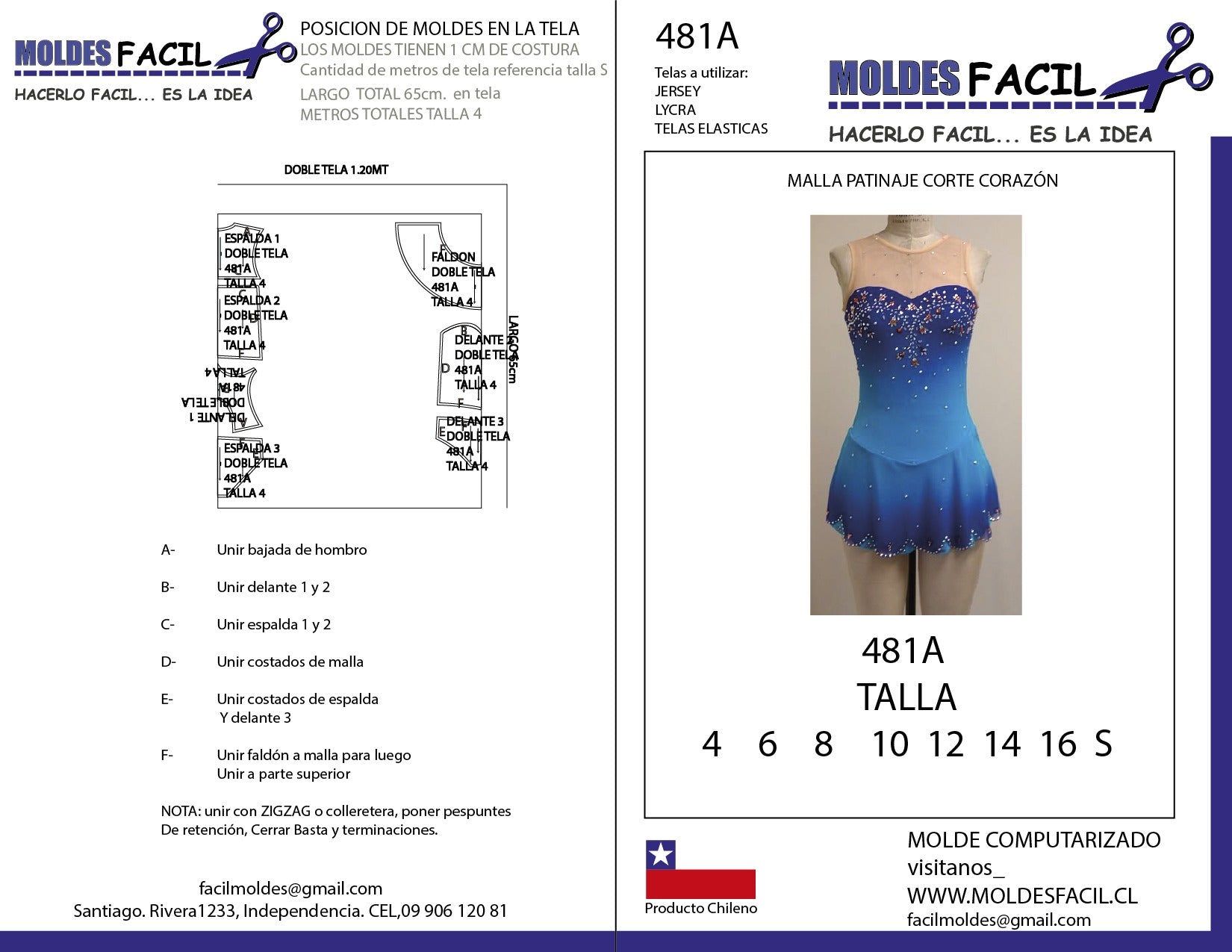 Malla patinaje corte corazon