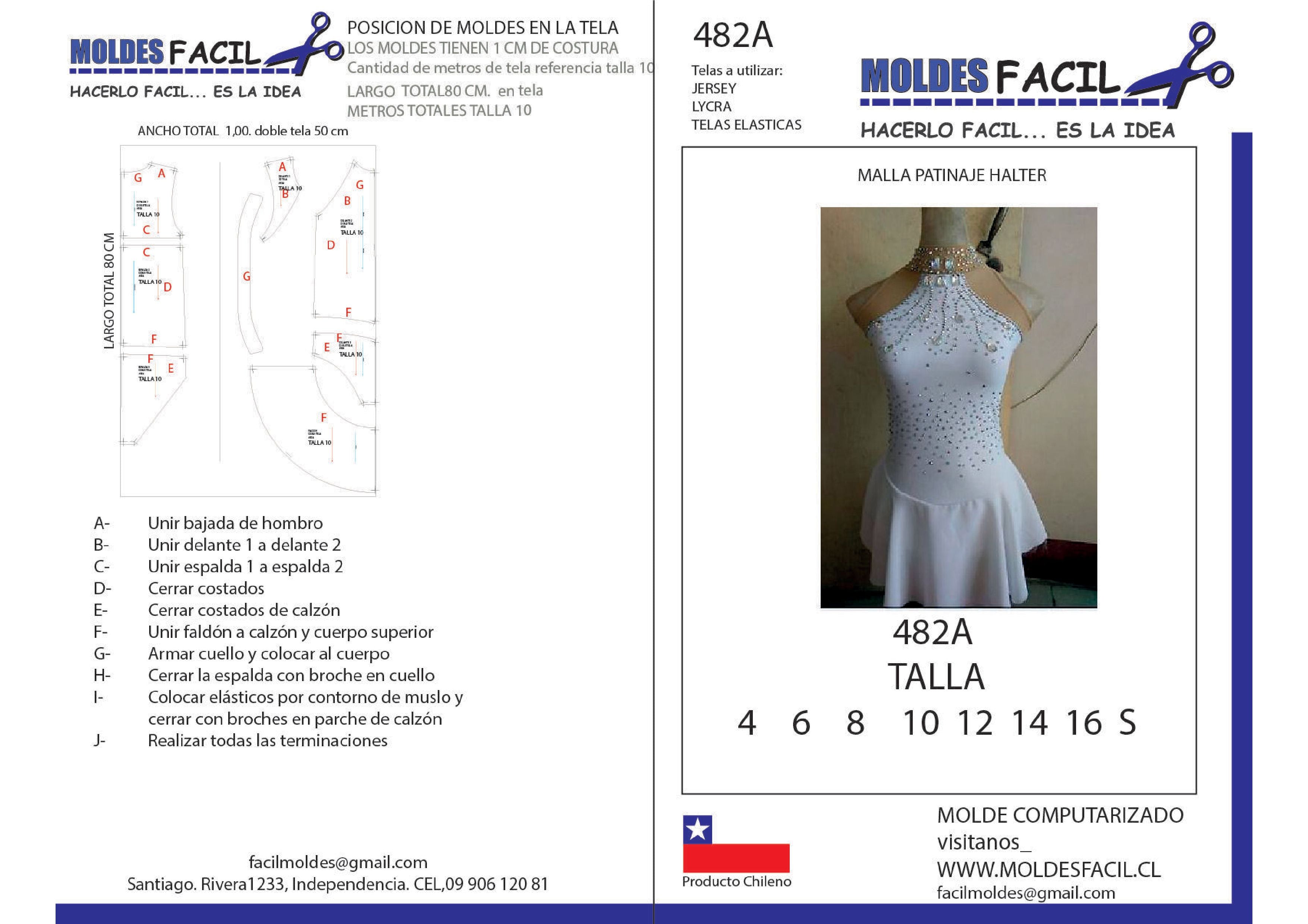 Malla patinaje halter