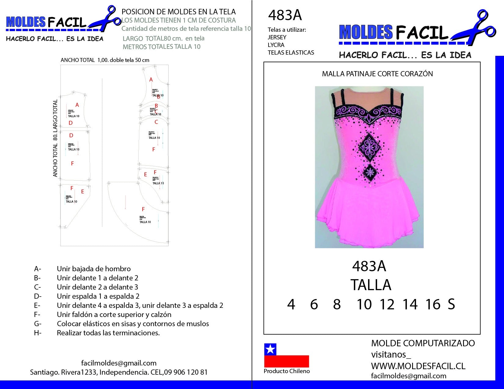 Malla patinaje corte corazón