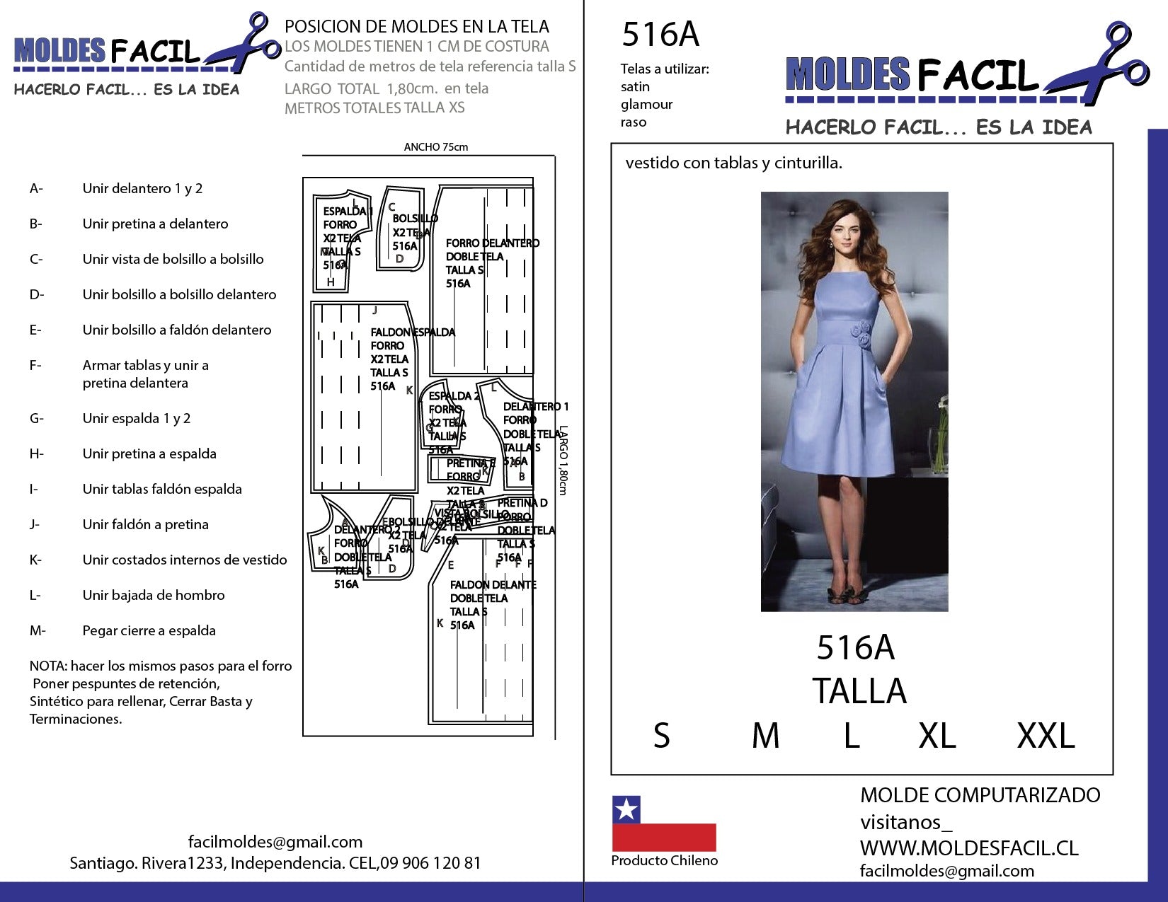 Vestido Con Tablas Y Cinturilla