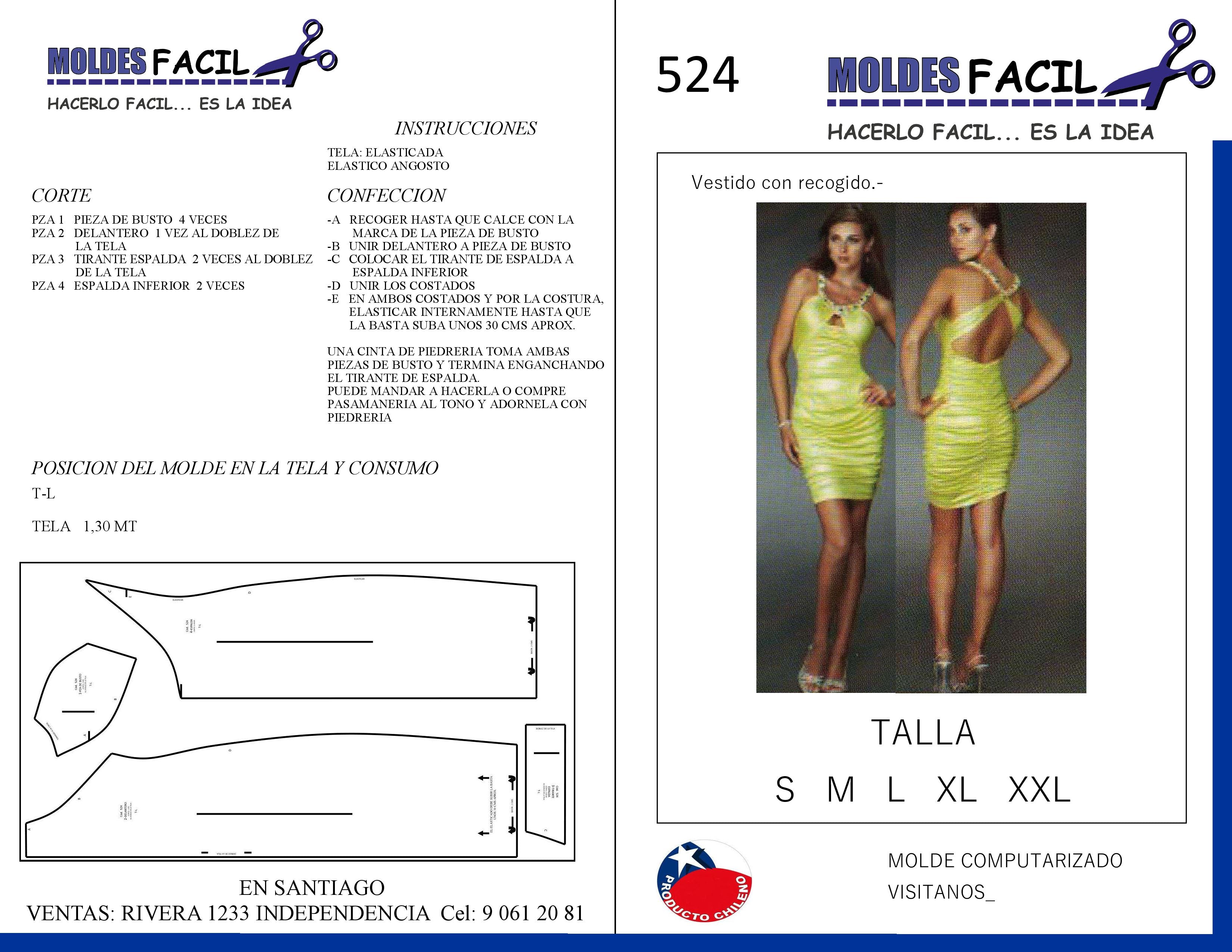 Vestido Con Recogido