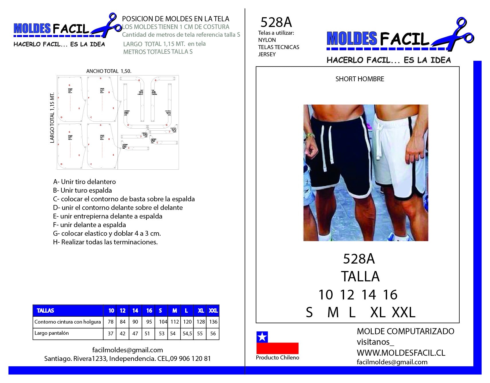 Short hombre