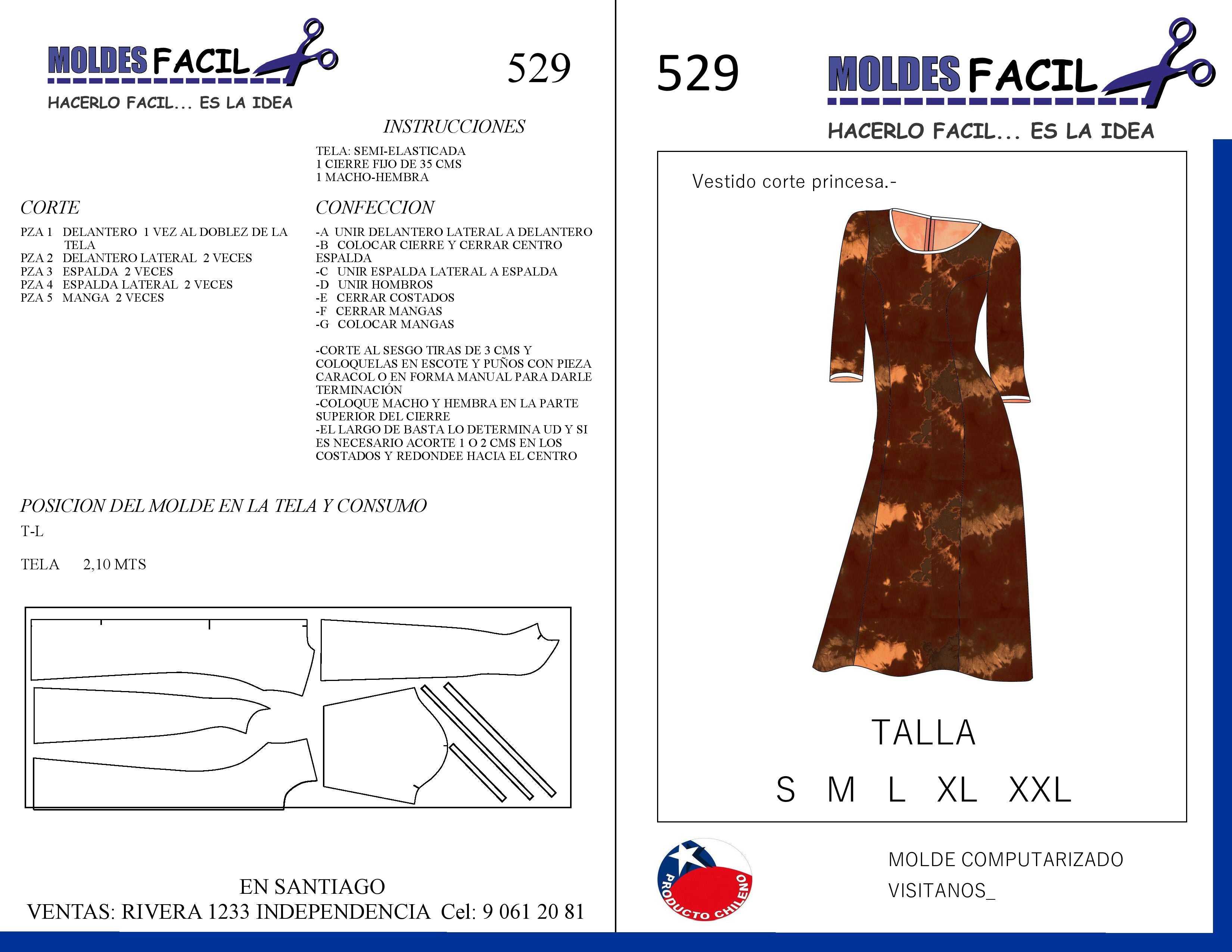 Vestido Corte Princesa