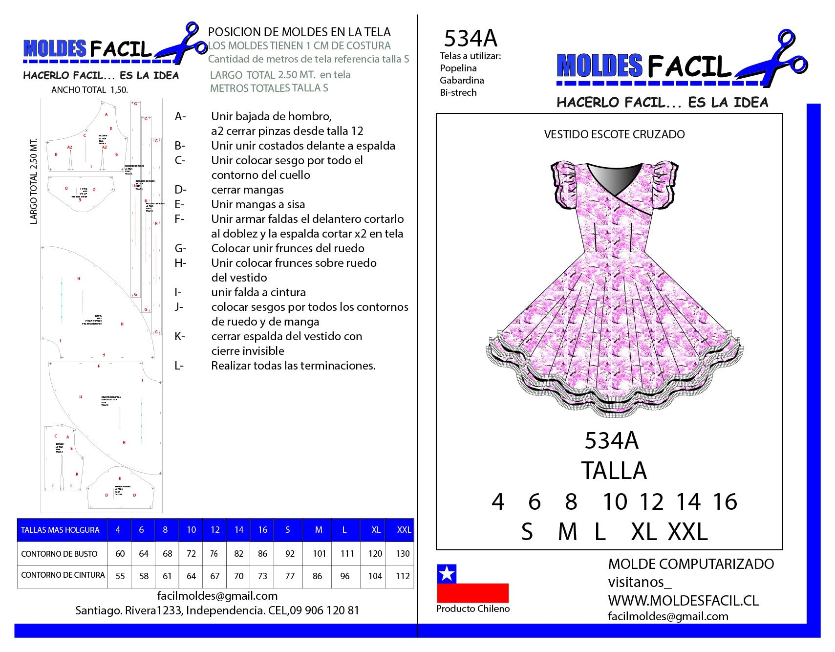 Vestido con Cortes en Busto y Cintura (otro)