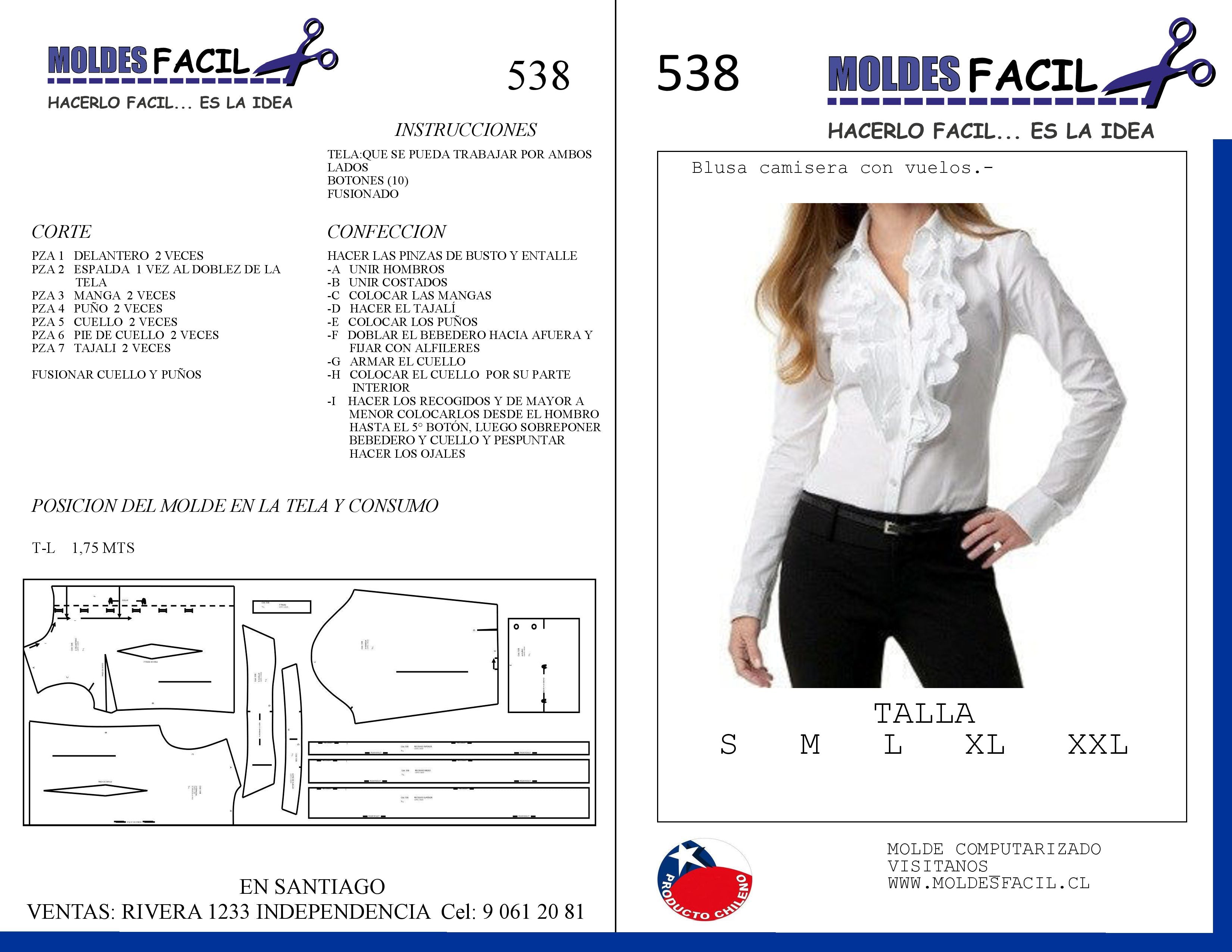BLUSA CAMISERA CON VUELOS